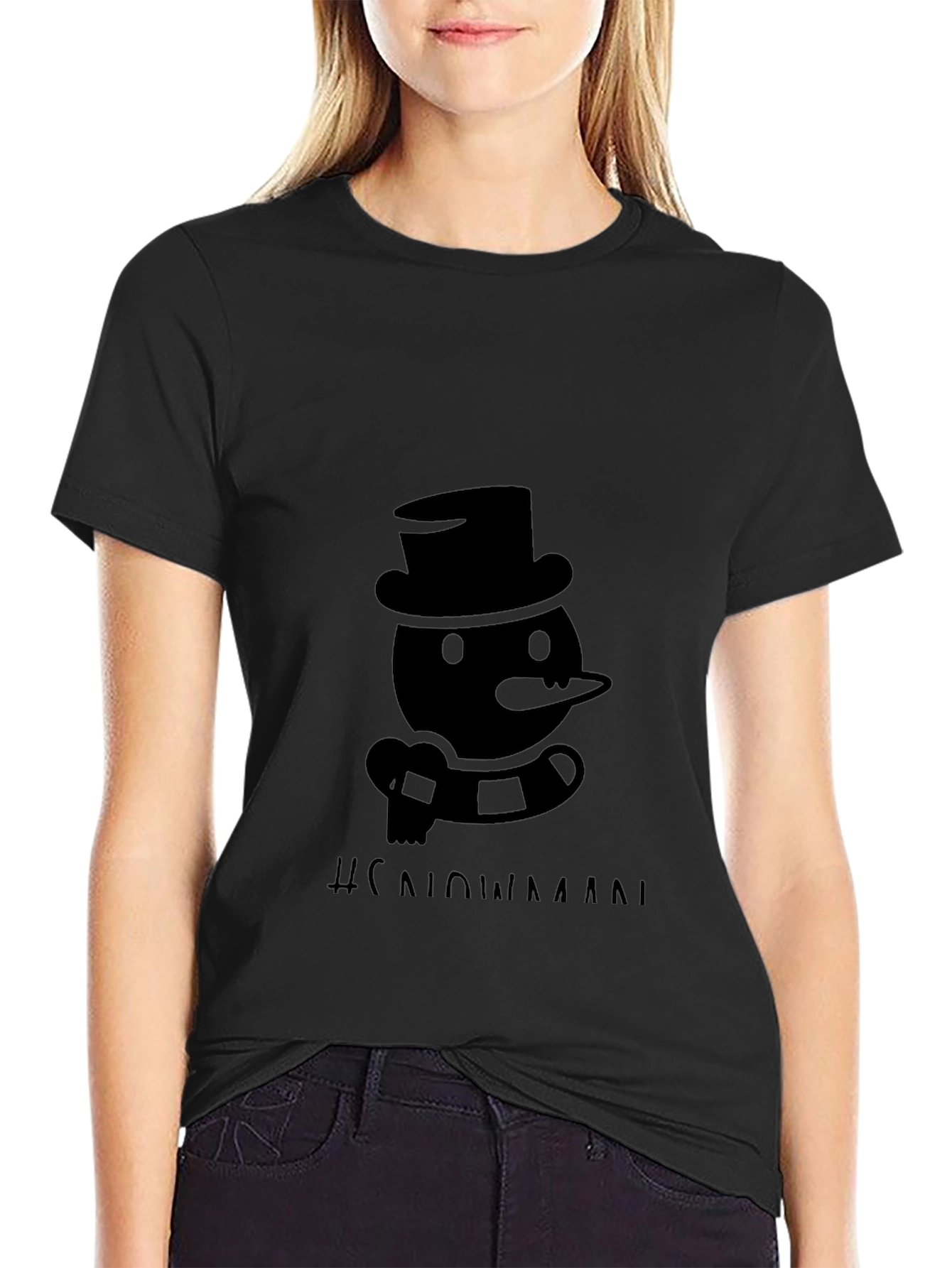 Snowman Graphic T-Shirt - Classic Holiday Style