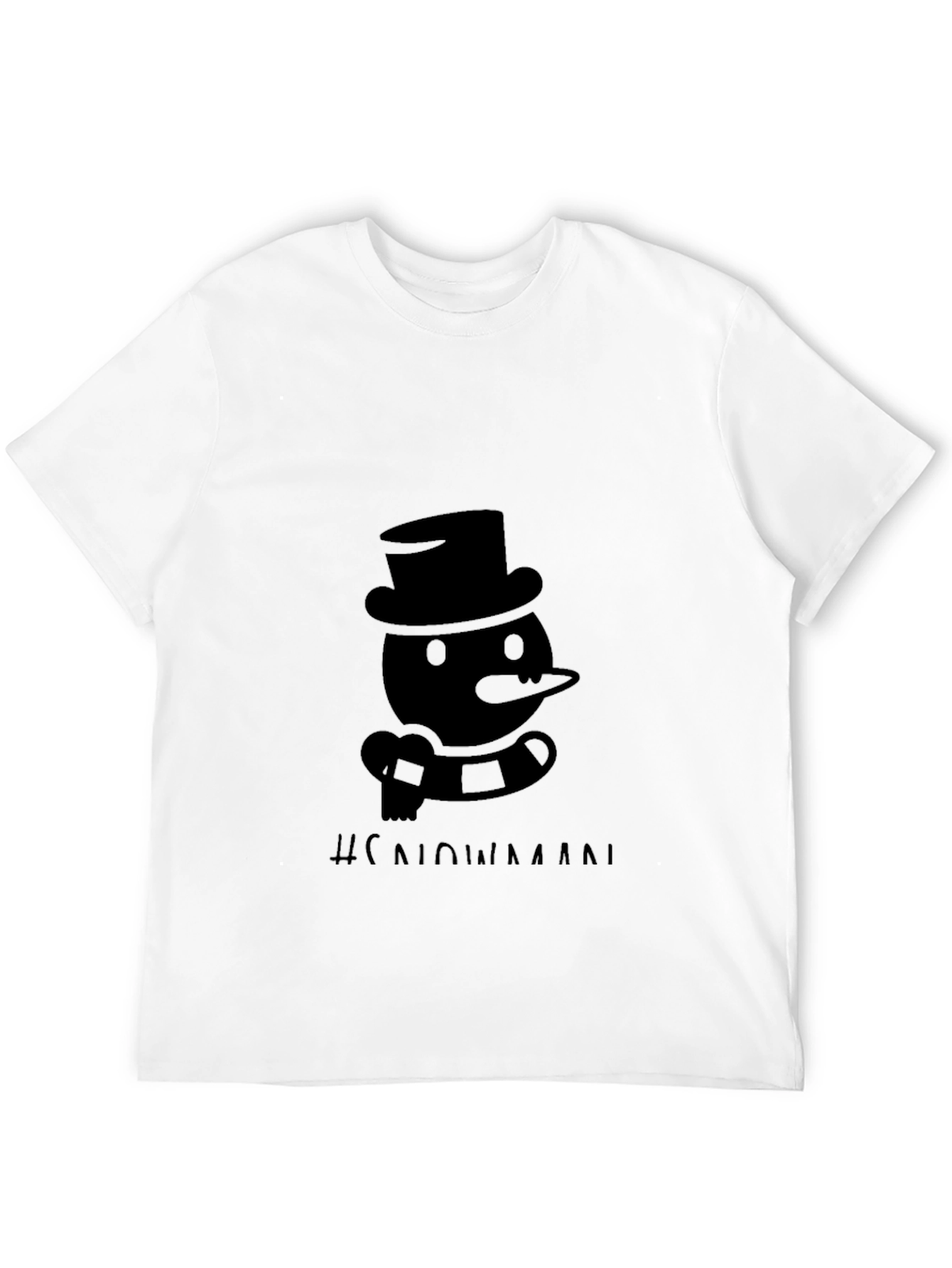 Snowman Graphic T-Shirt - Classic Holiday Style
