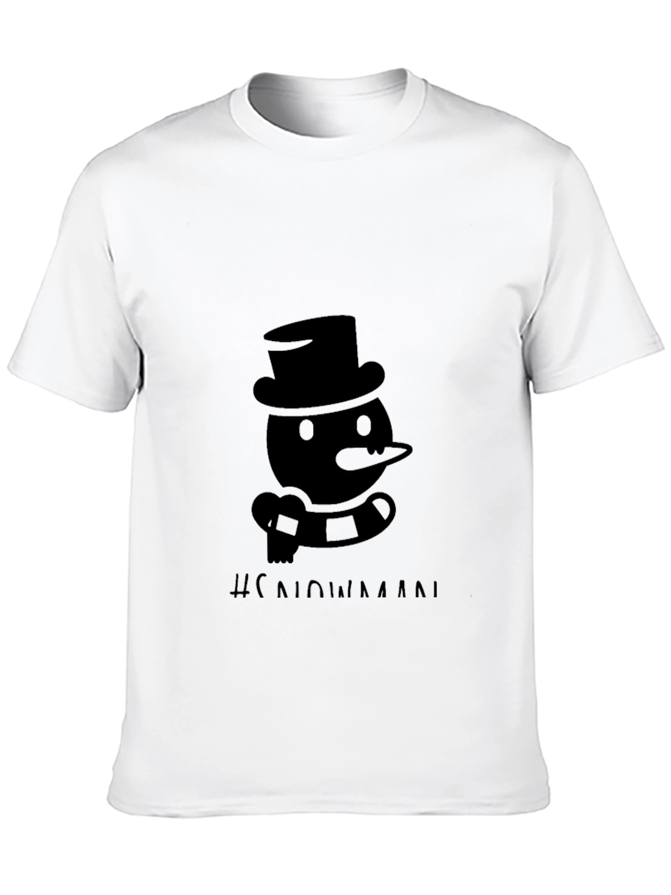 Snowman Graphic T-Shirt - Classic Holiday Style