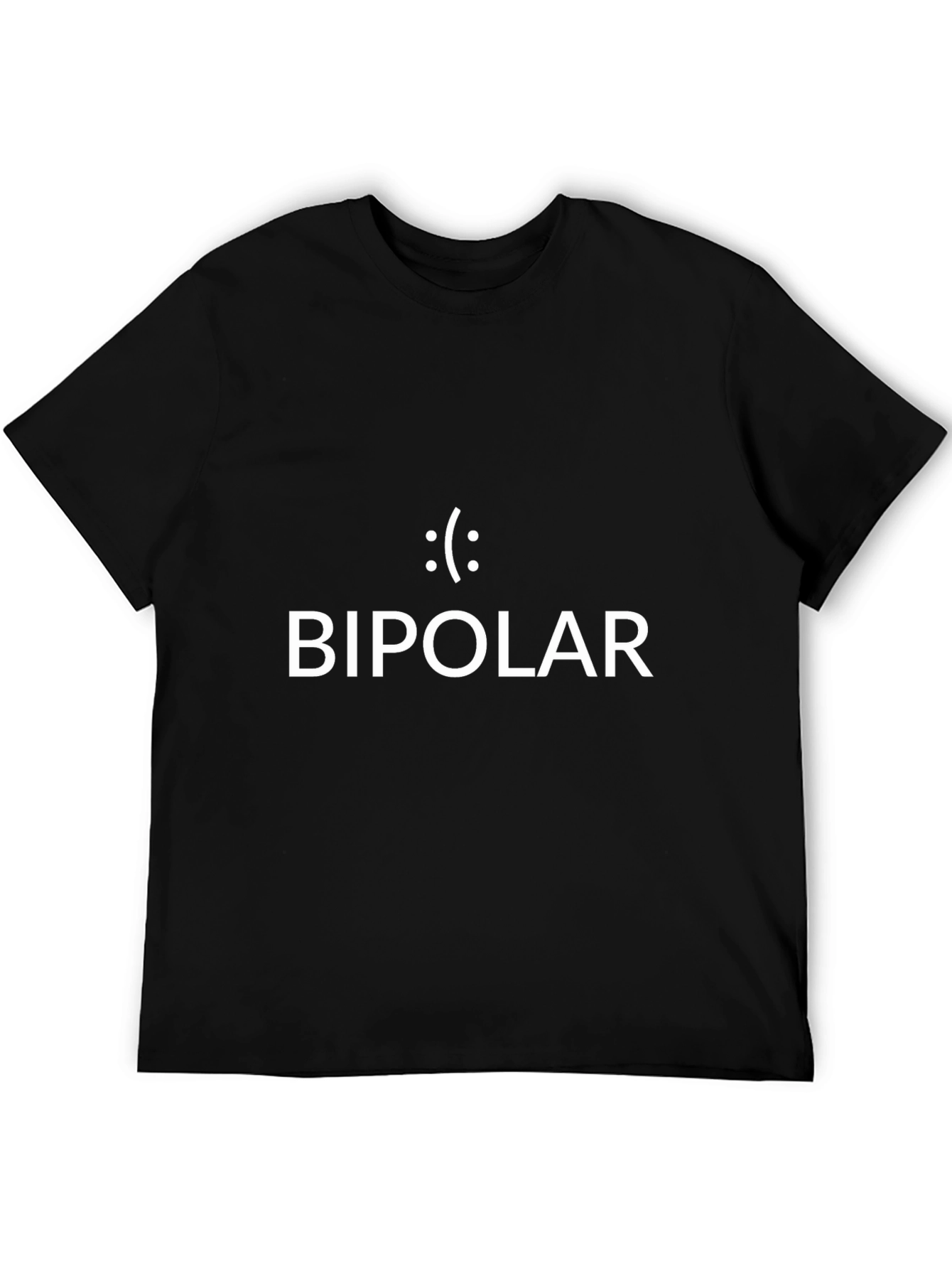 Bipolar Graphic T-Shirt - Black Cotton Blend