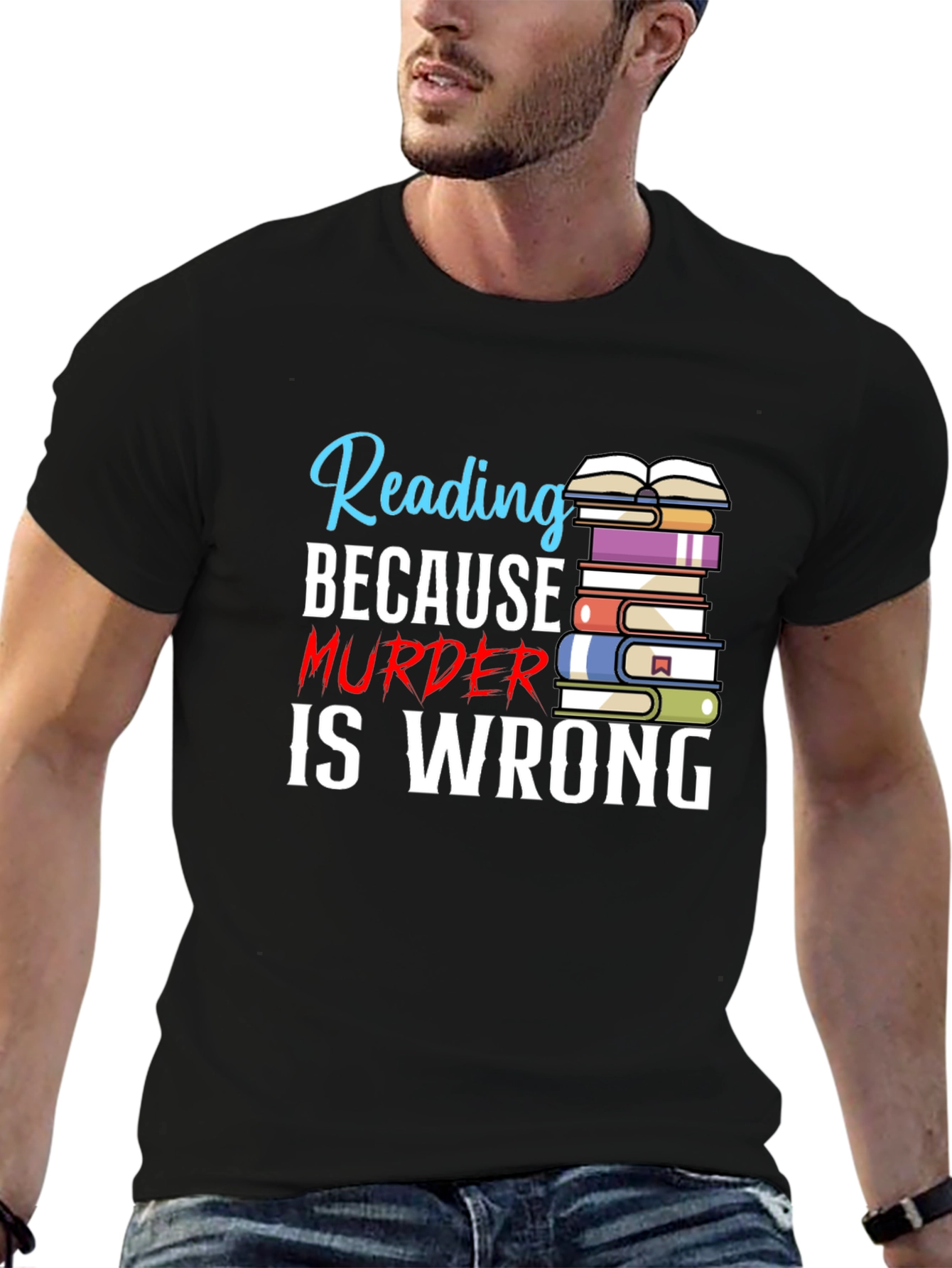 Reading Because Murder Is Wrong T-Shirt