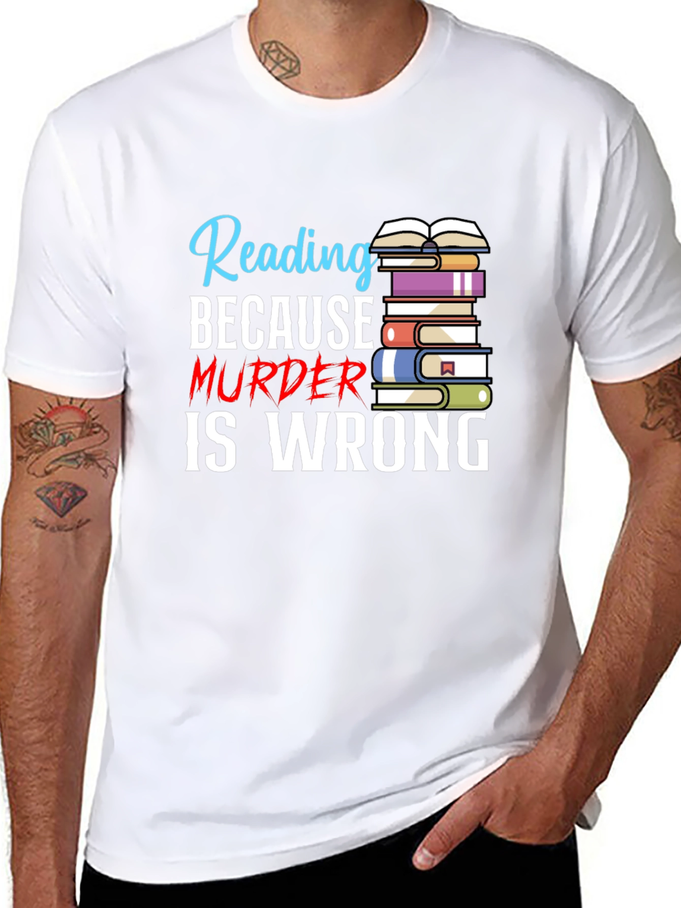 Reading Because Murder Is Wrong T-Shirt