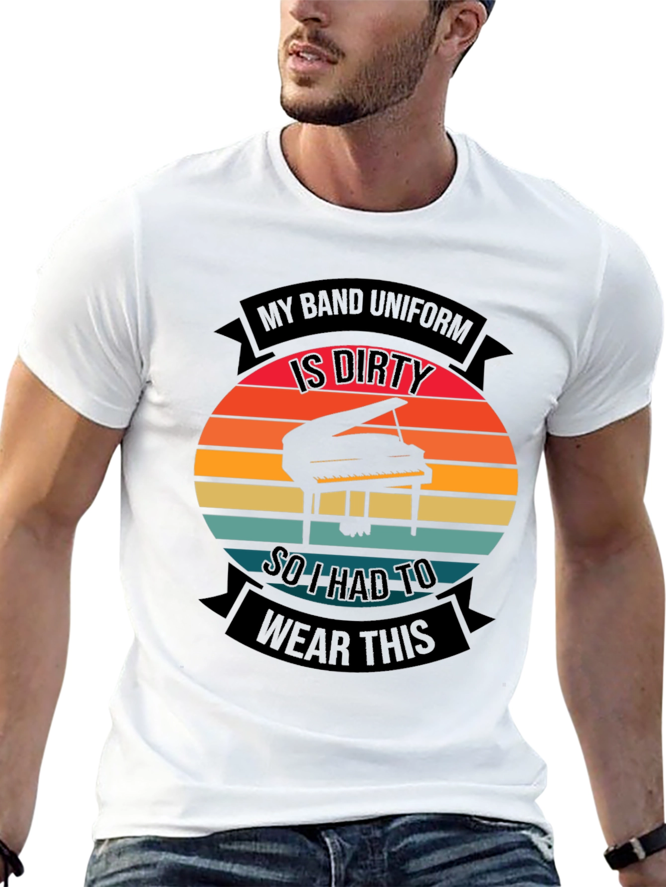 Dirty Band Uniform Piano T-Shirt