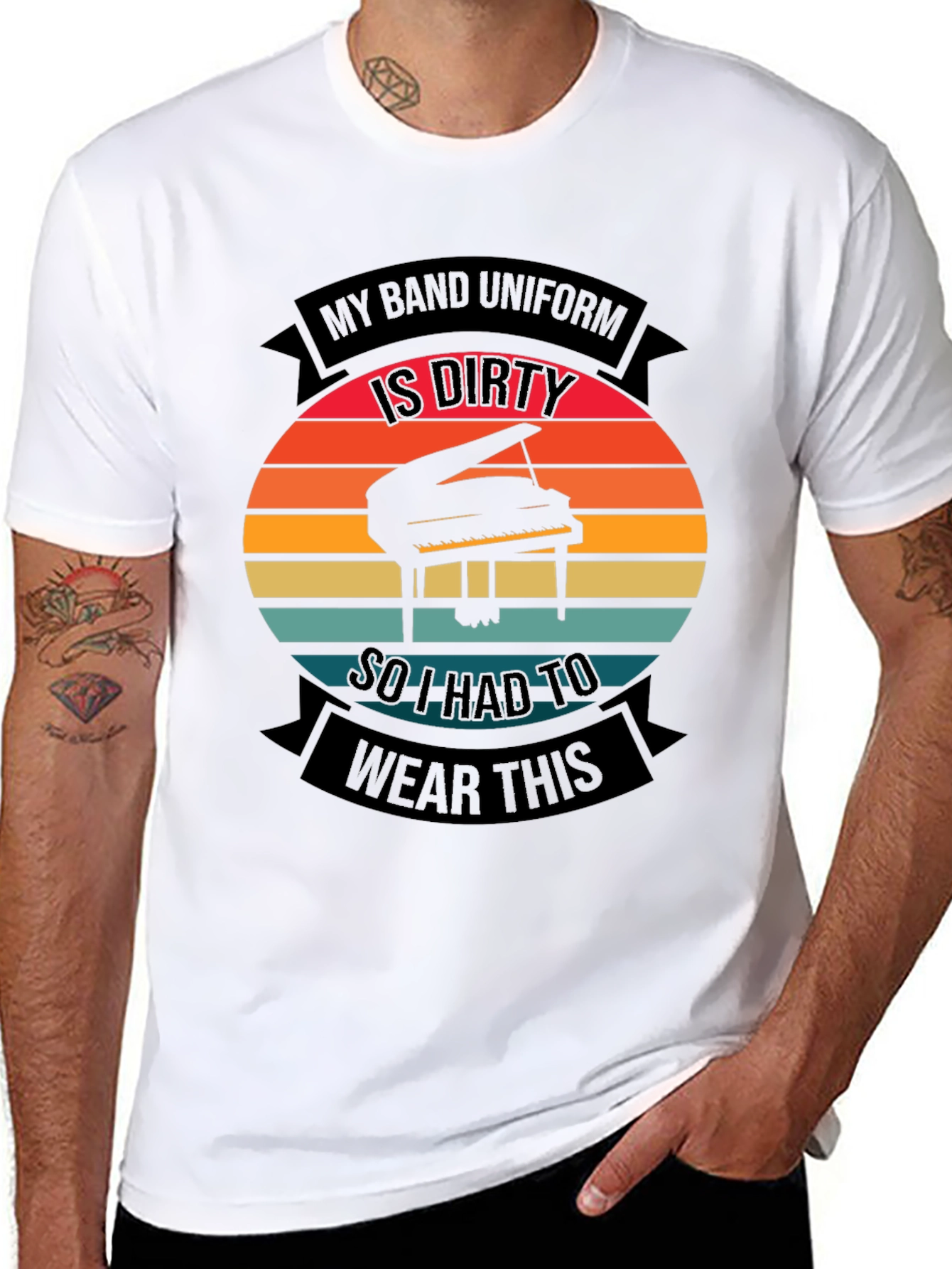 Dirty Band Uniform Piano T-Shirt