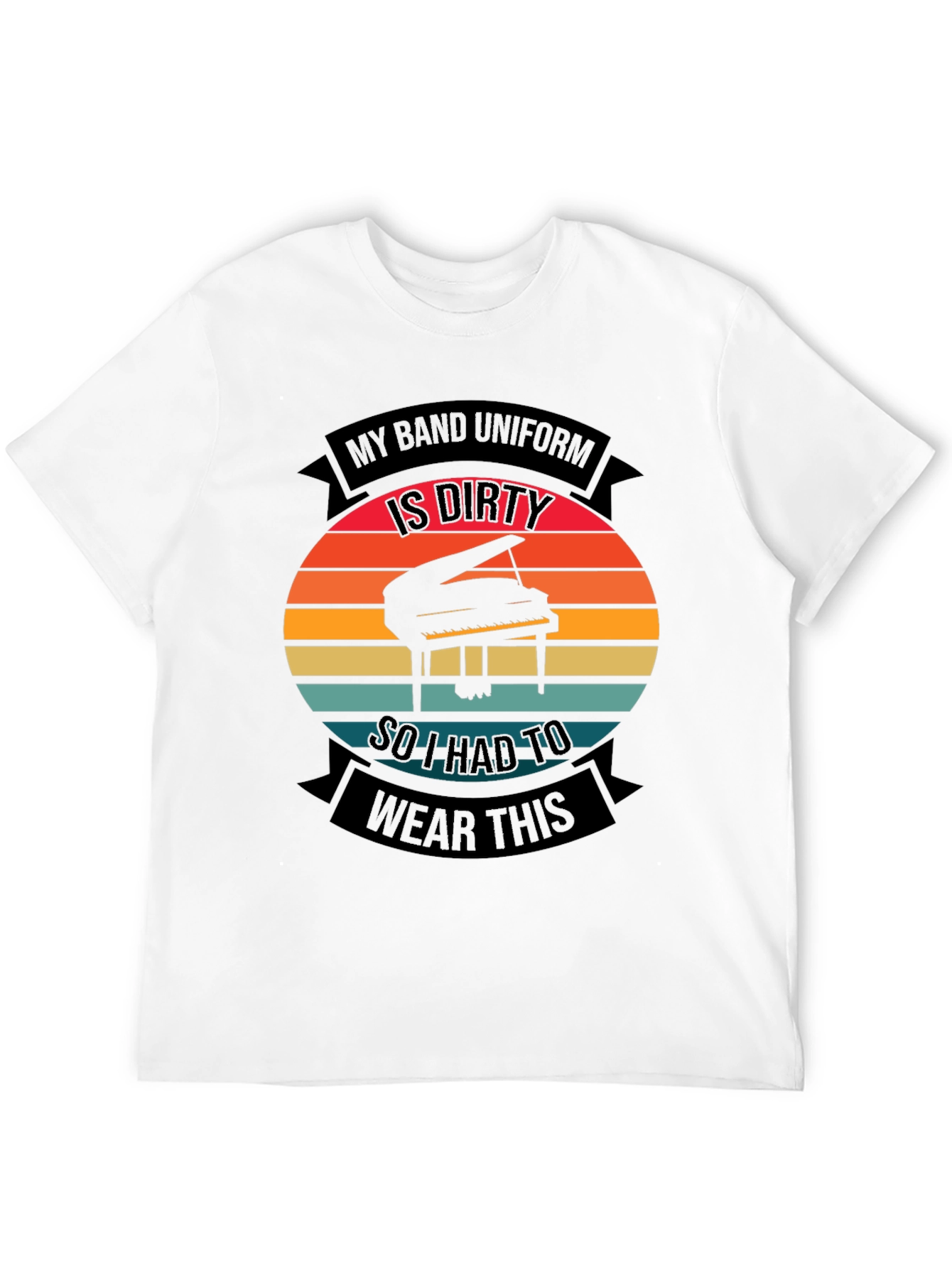 Dirty Band Uniform Piano T-Shirt