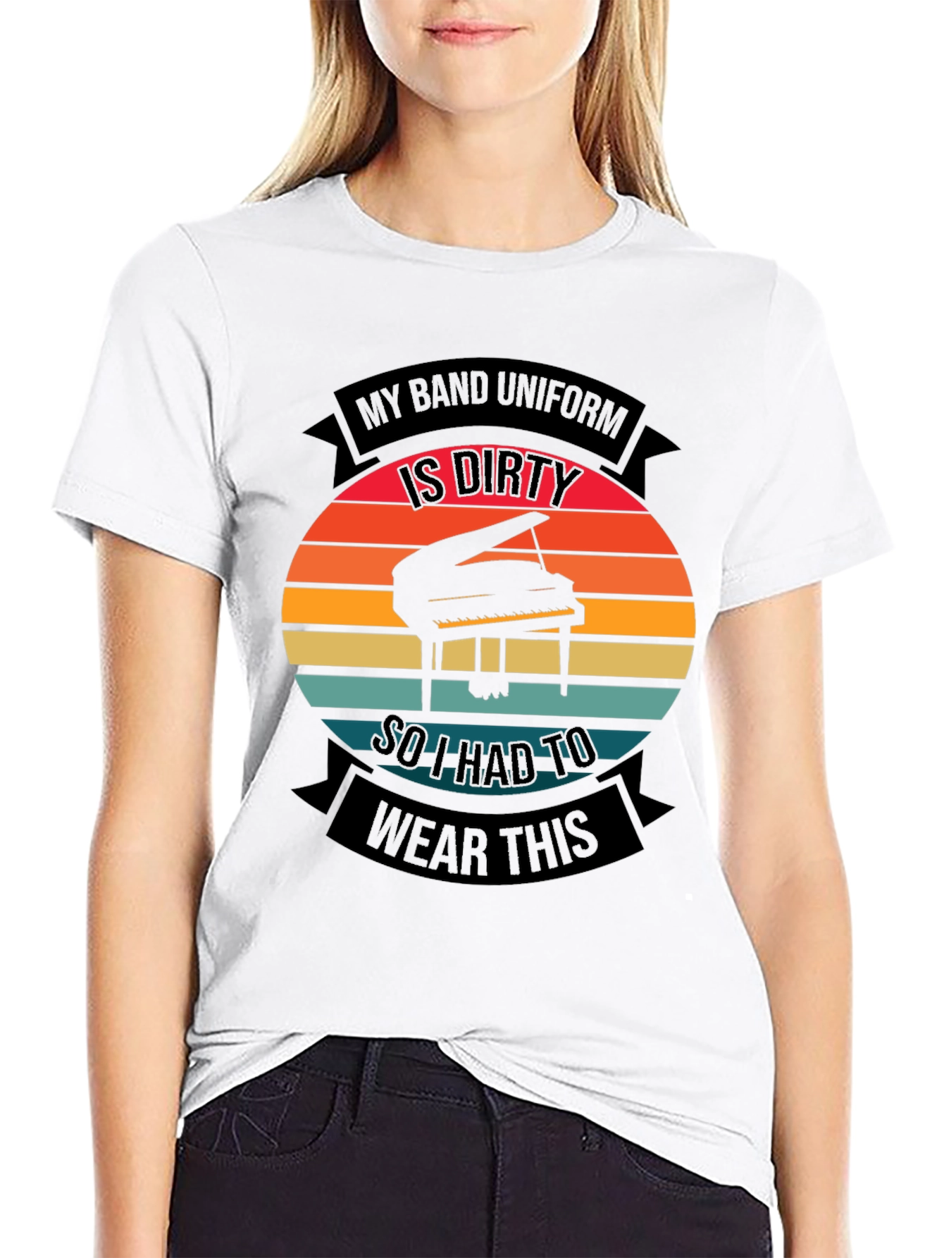 Dirty Band Uniform Piano T-Shirt