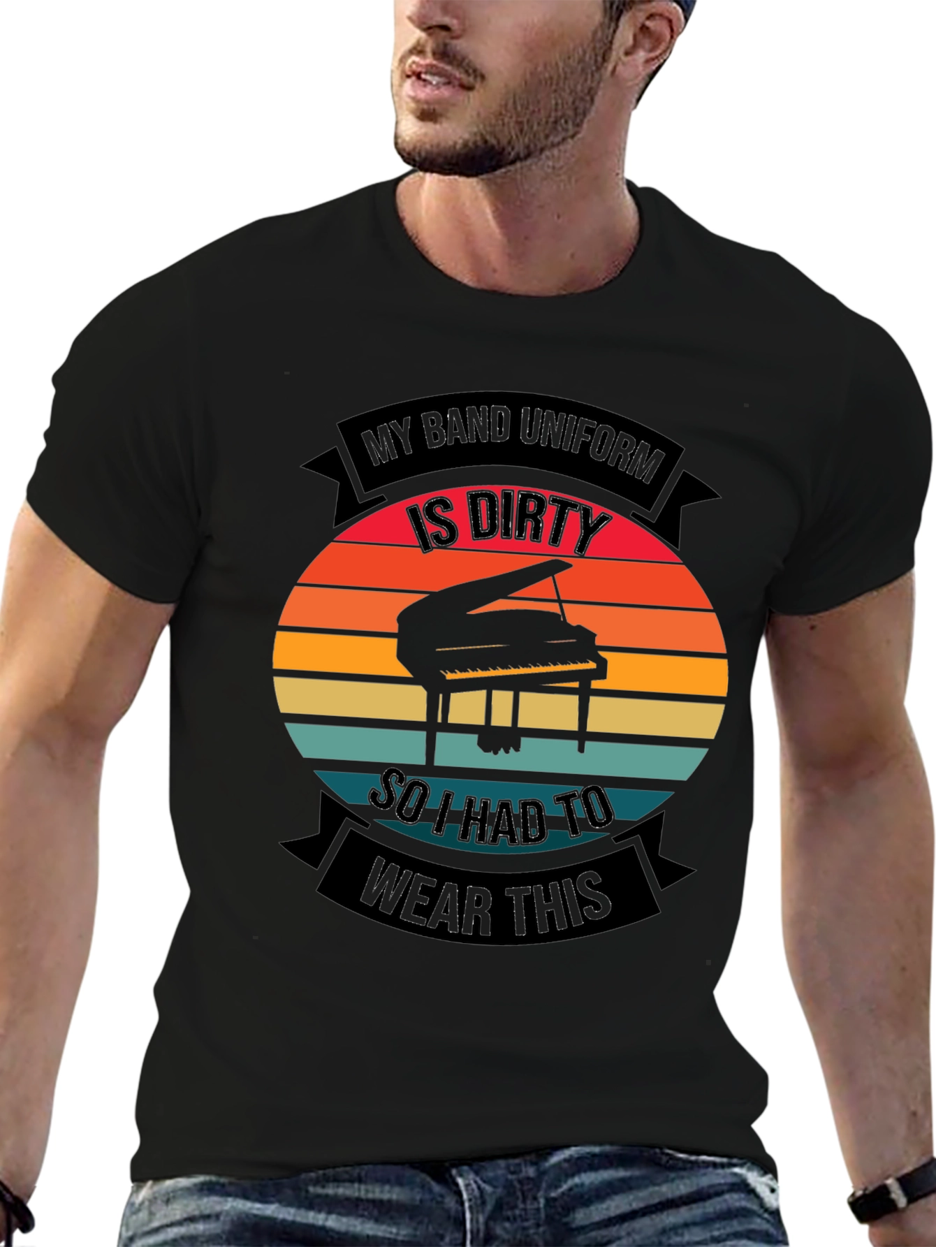 Dirty Band Uniform Piano T-Shirt