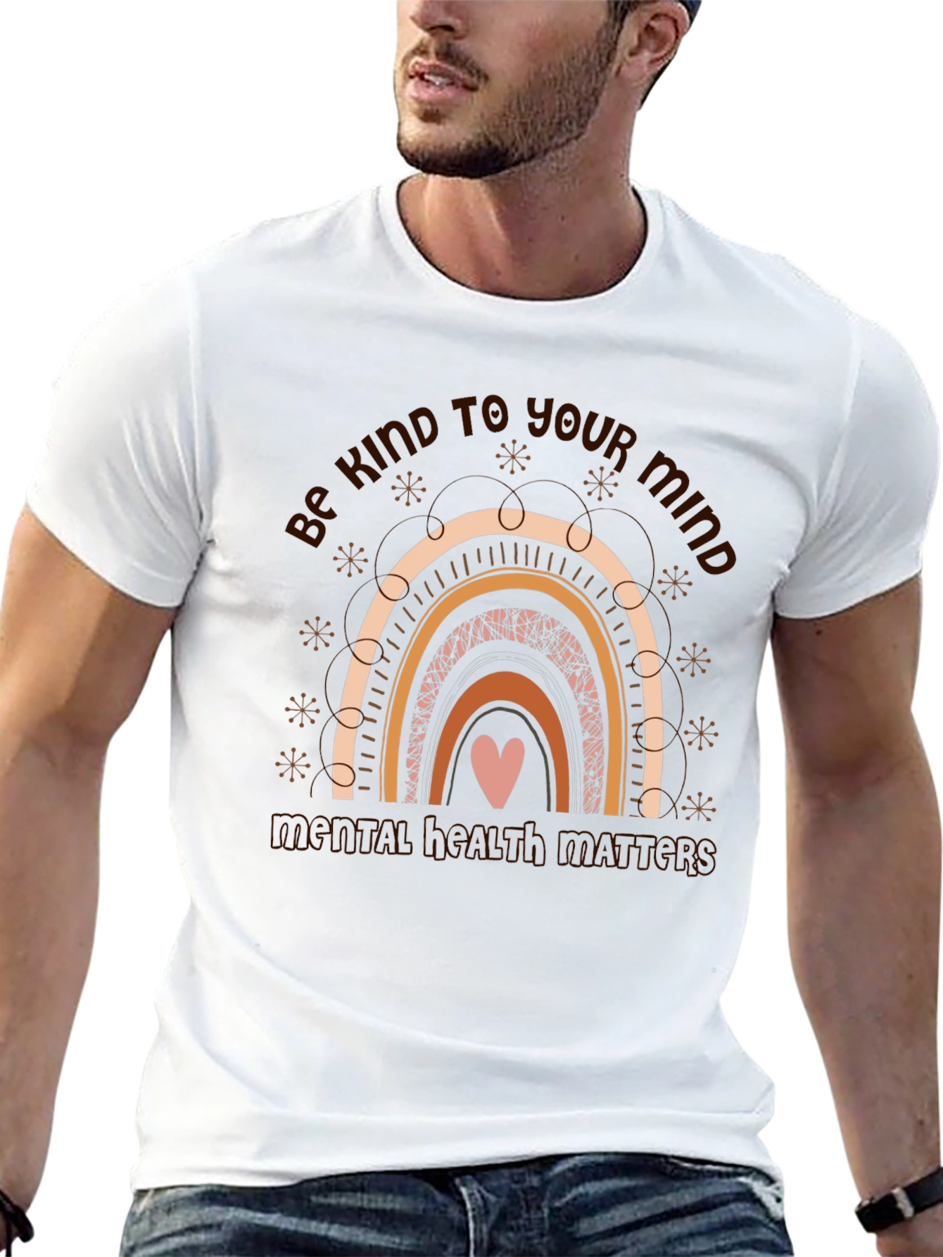 Be Kind To Your Mind Rainbow T-Shirt