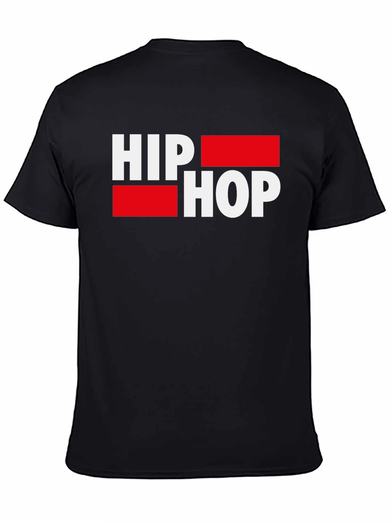 Hip Hop Graphic Tee - Stylish Mens Black T-Shirt