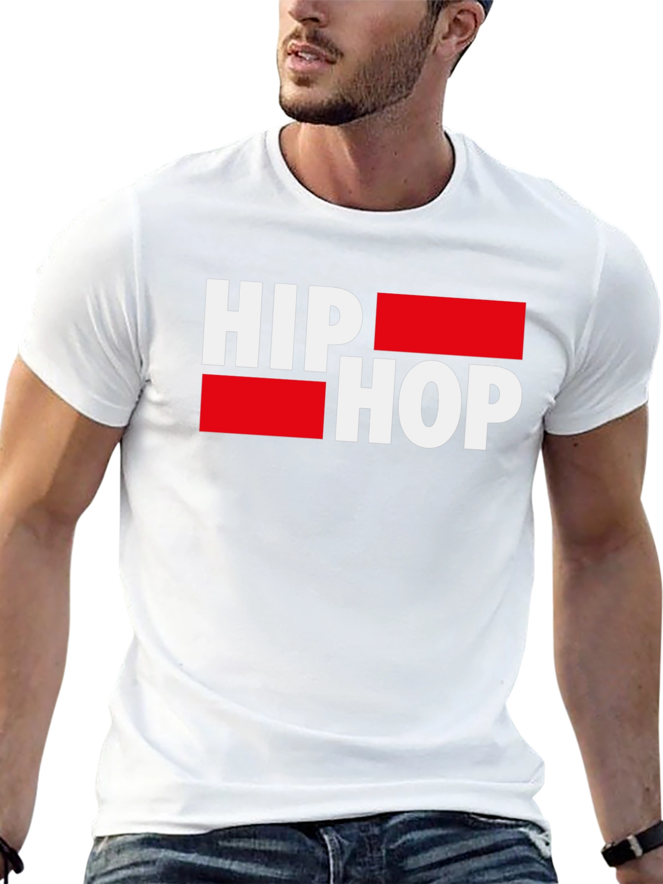 Hip Hop Graphic Tee - Stylish Mens Black T-Shirt