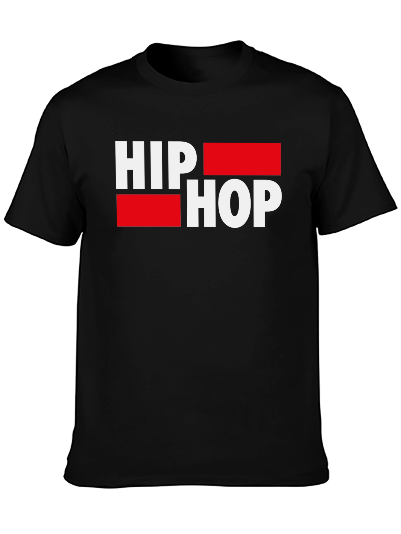 Hip Hop Graphic Tee - Stylish Mens Black T-Shirt