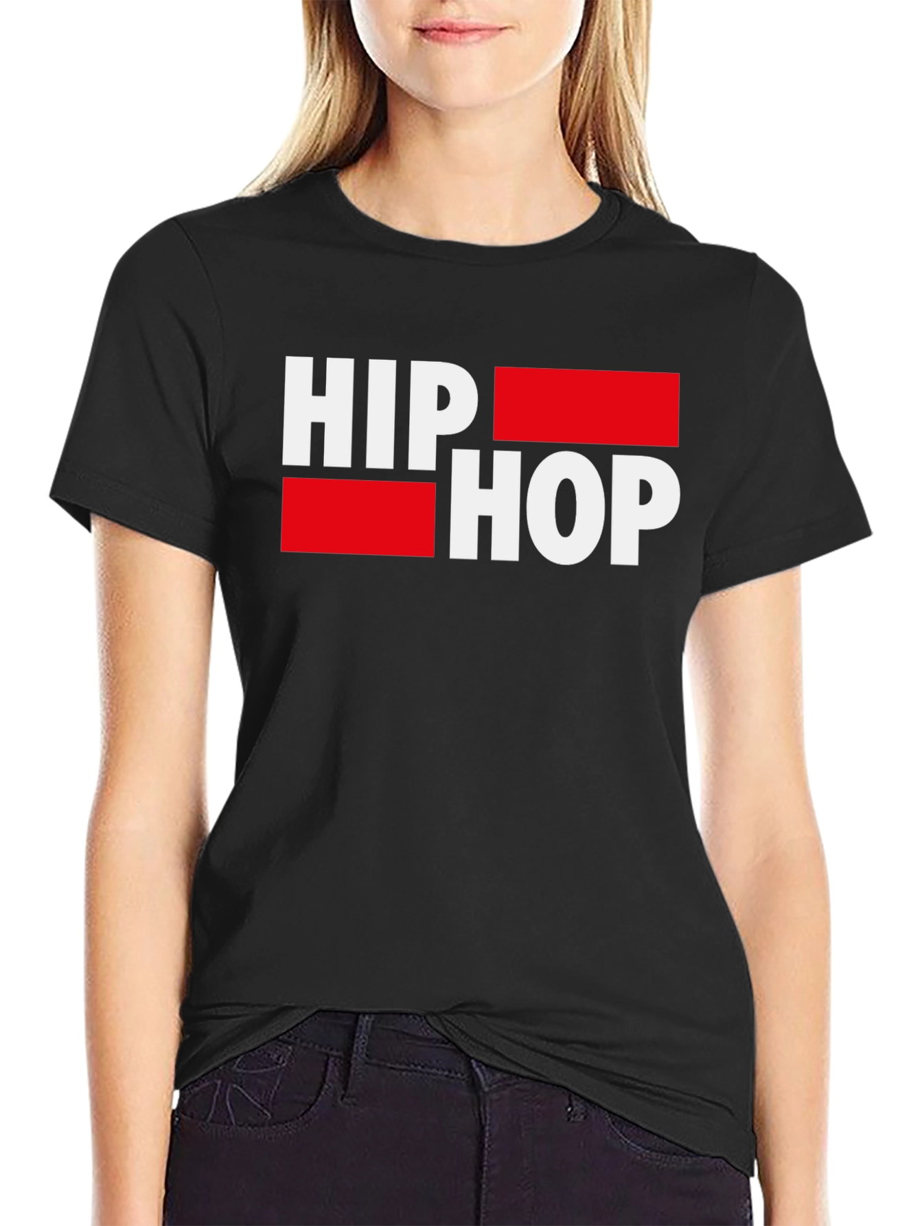 Hip Hop Graphic Tee - Stylish Mens Black T-Shirt