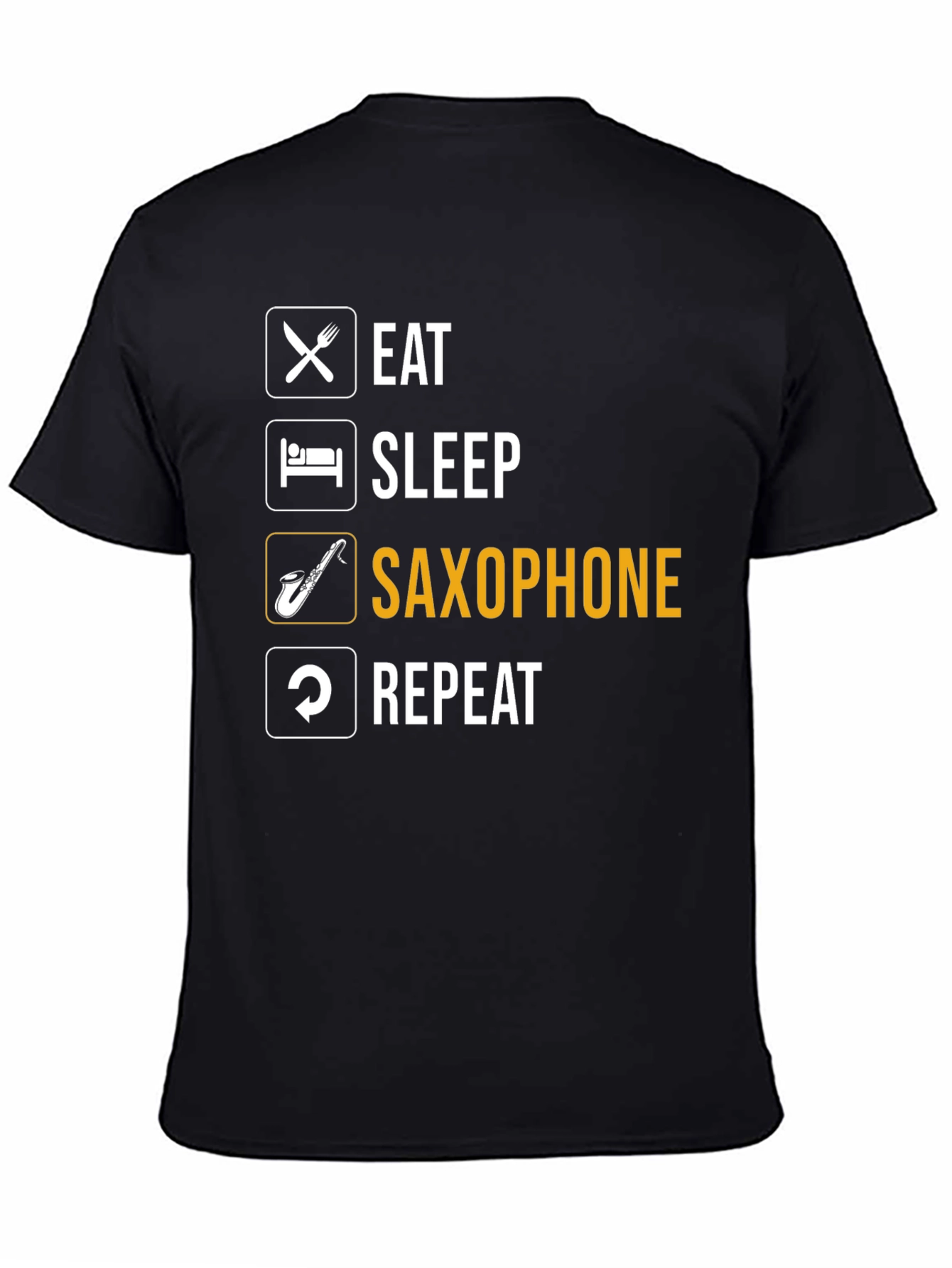 Eat Sleep Saxophone Repeat T-Shirt