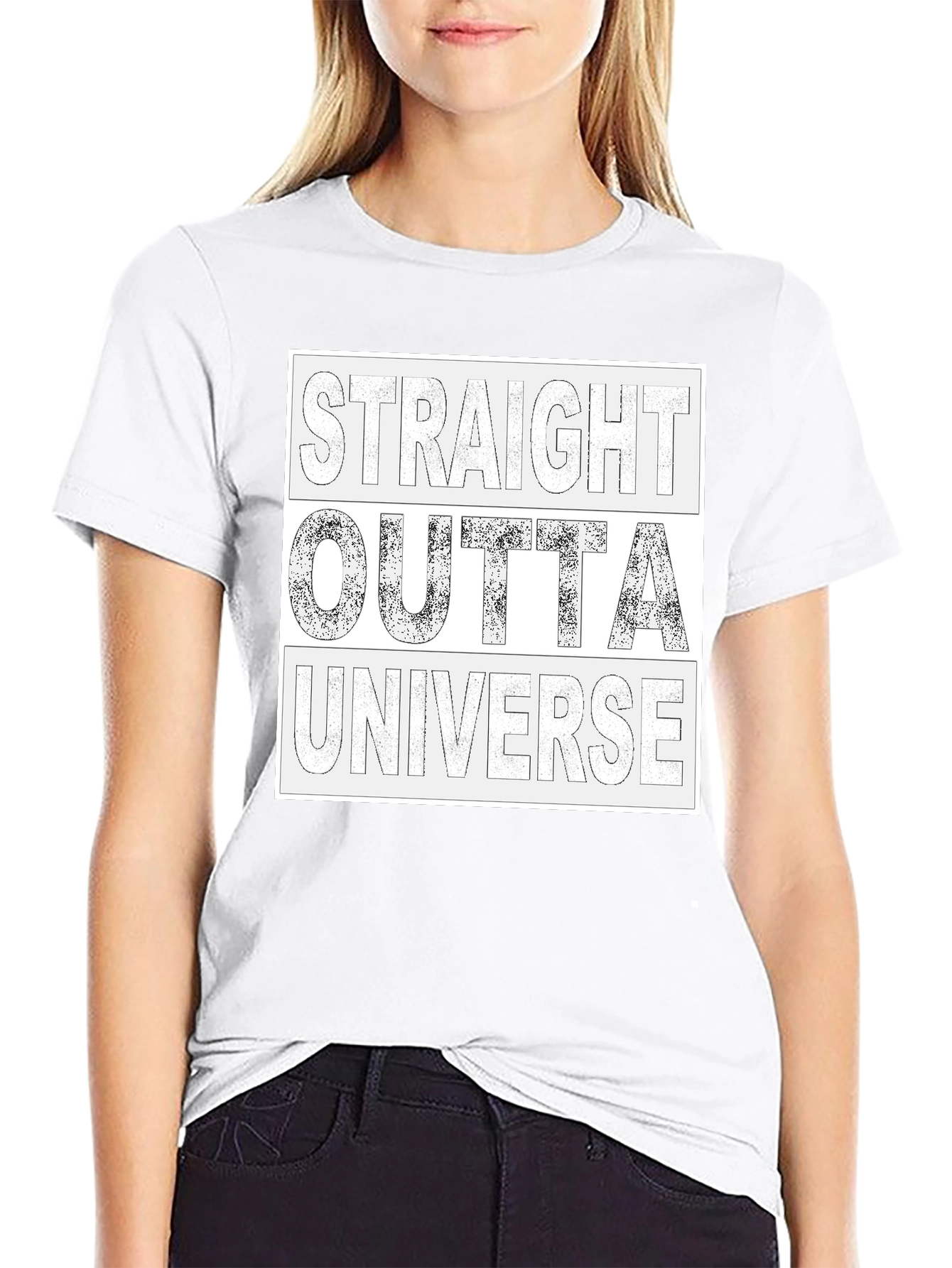 Straight Outta Universe Graphic T-Shirt