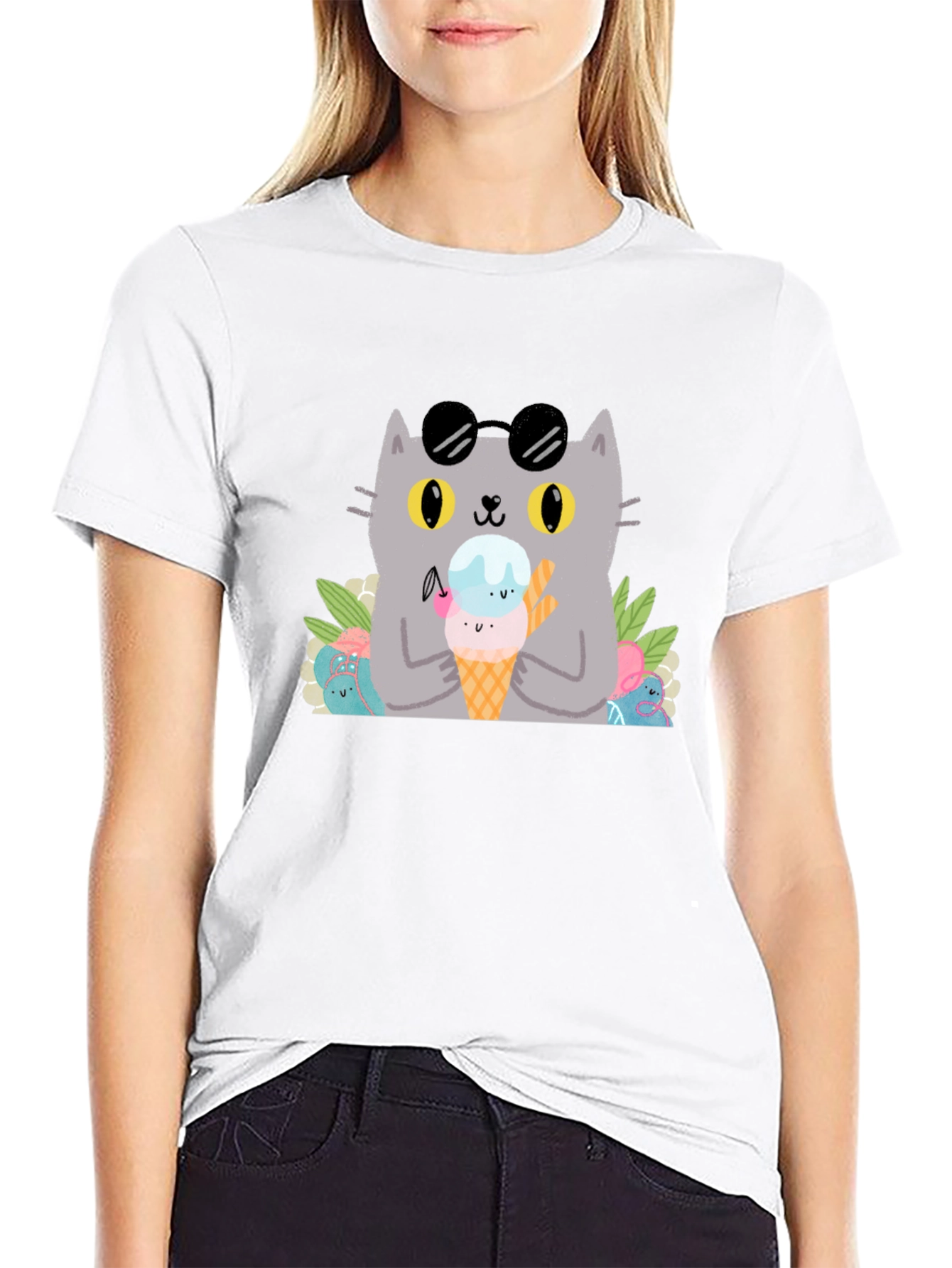 Cool Cat Ice Cream T-Shirt