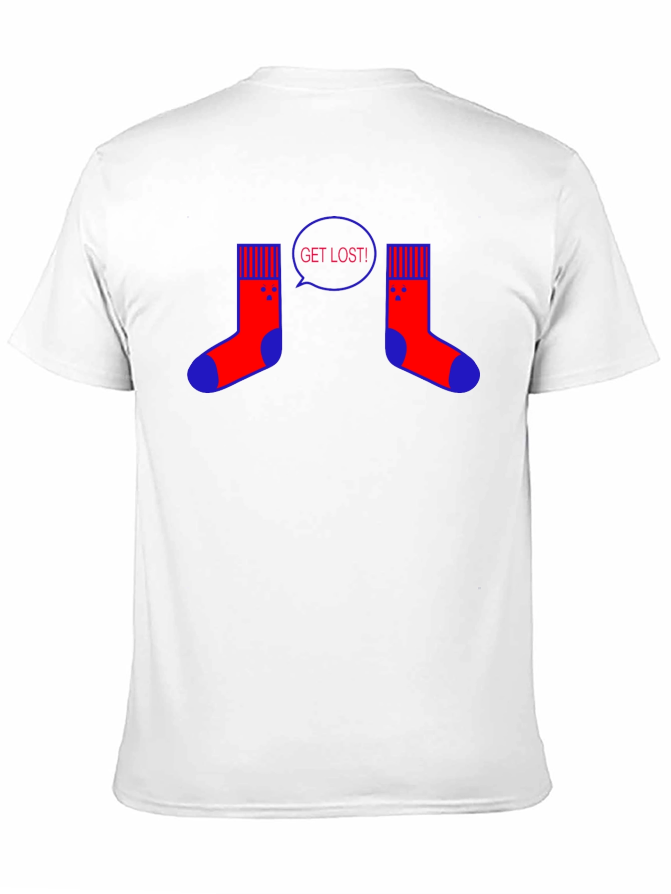 Get Lost Socks T-Shirt - Novelty Graphic Tee