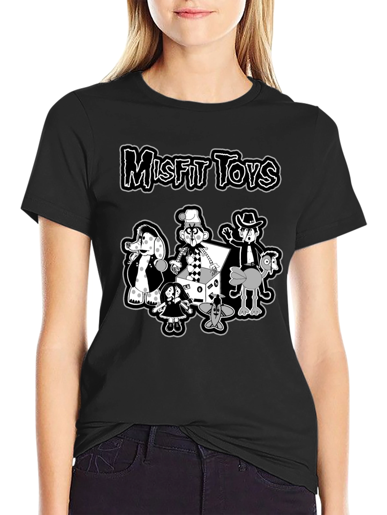 Misfit Toys Graphic Tee - Retro Black T-Shirt