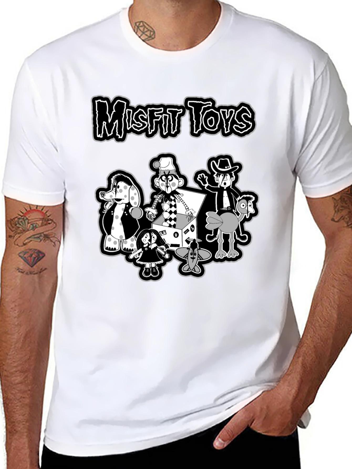 Misfit Toys Graphic Tee - Retro Black T-Shirt