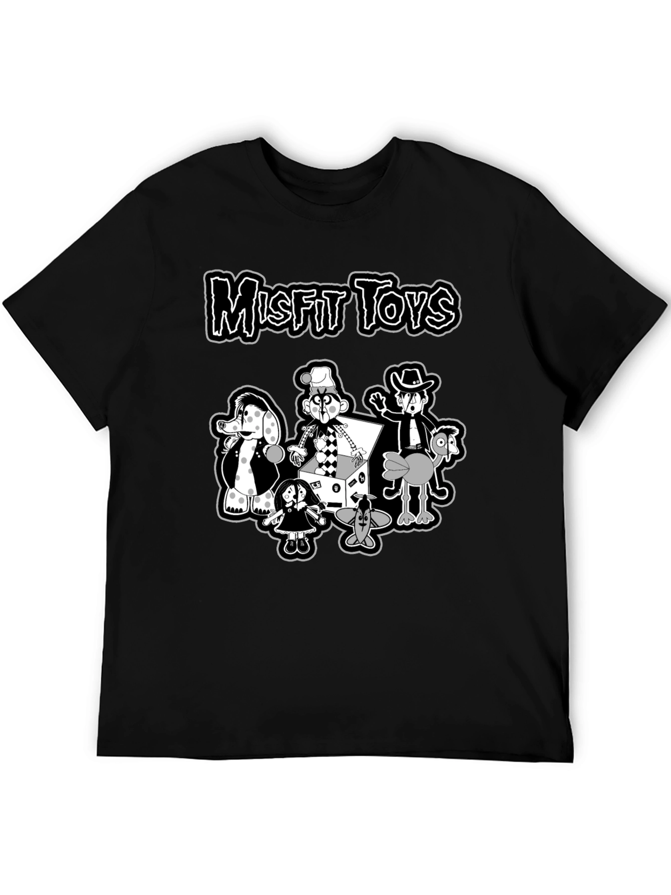 Misfit Toys Graphic Tee - Retro Black T-Shirt