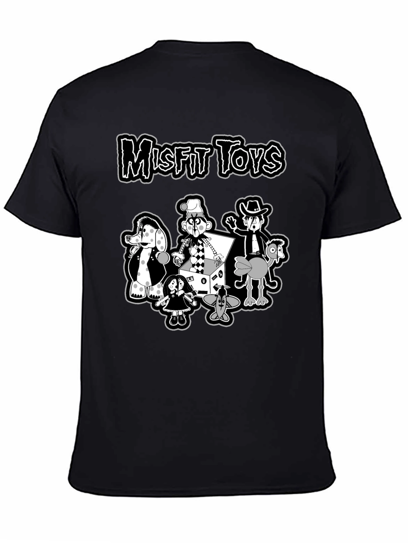 Misfit Toys Graphic Tee - Retro Black T-Shirt