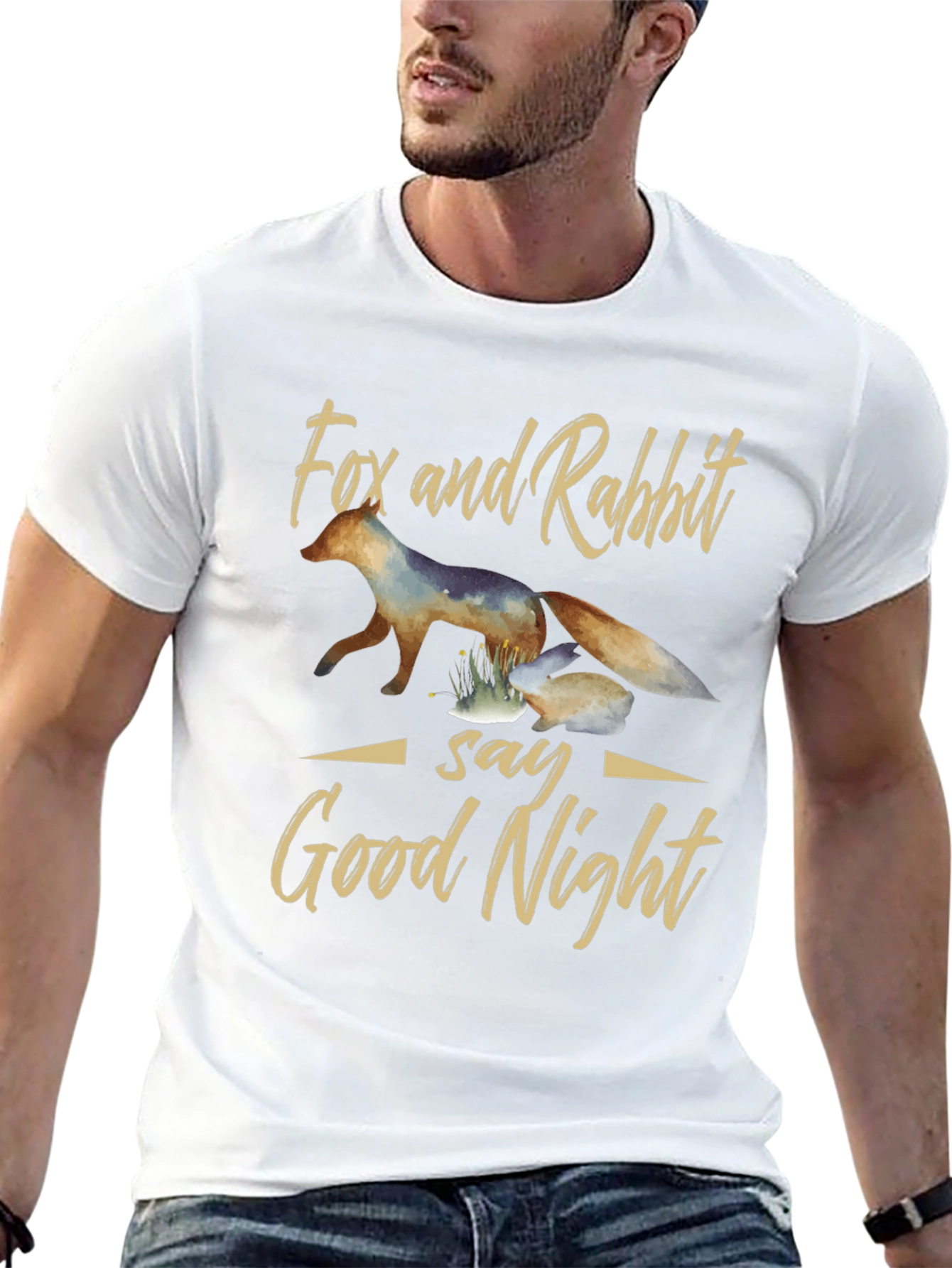 Fox and Rabbit Good Night Graphic Tee