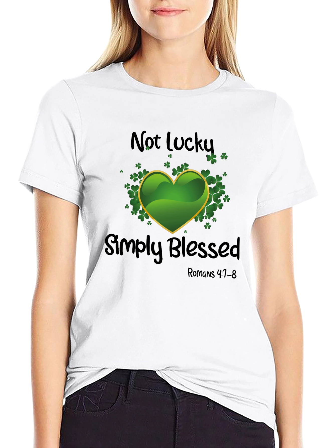 Blessed Shamrock T-Shirt - Religious St. Patricks Day