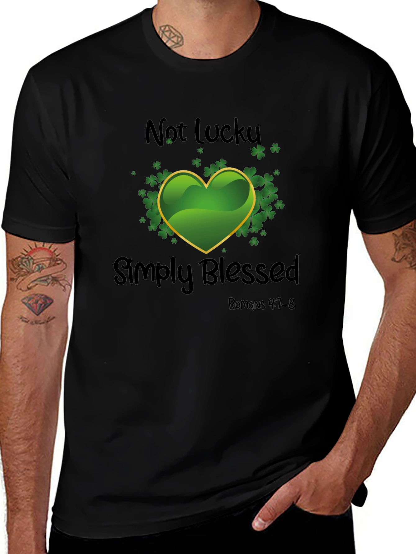 Blessed Shamrock T-Shirt - Religious St. Patricks Day