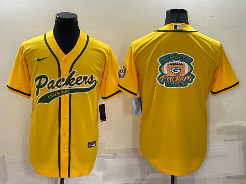 Men's Green Bay Packers Yellow Game Jerseys