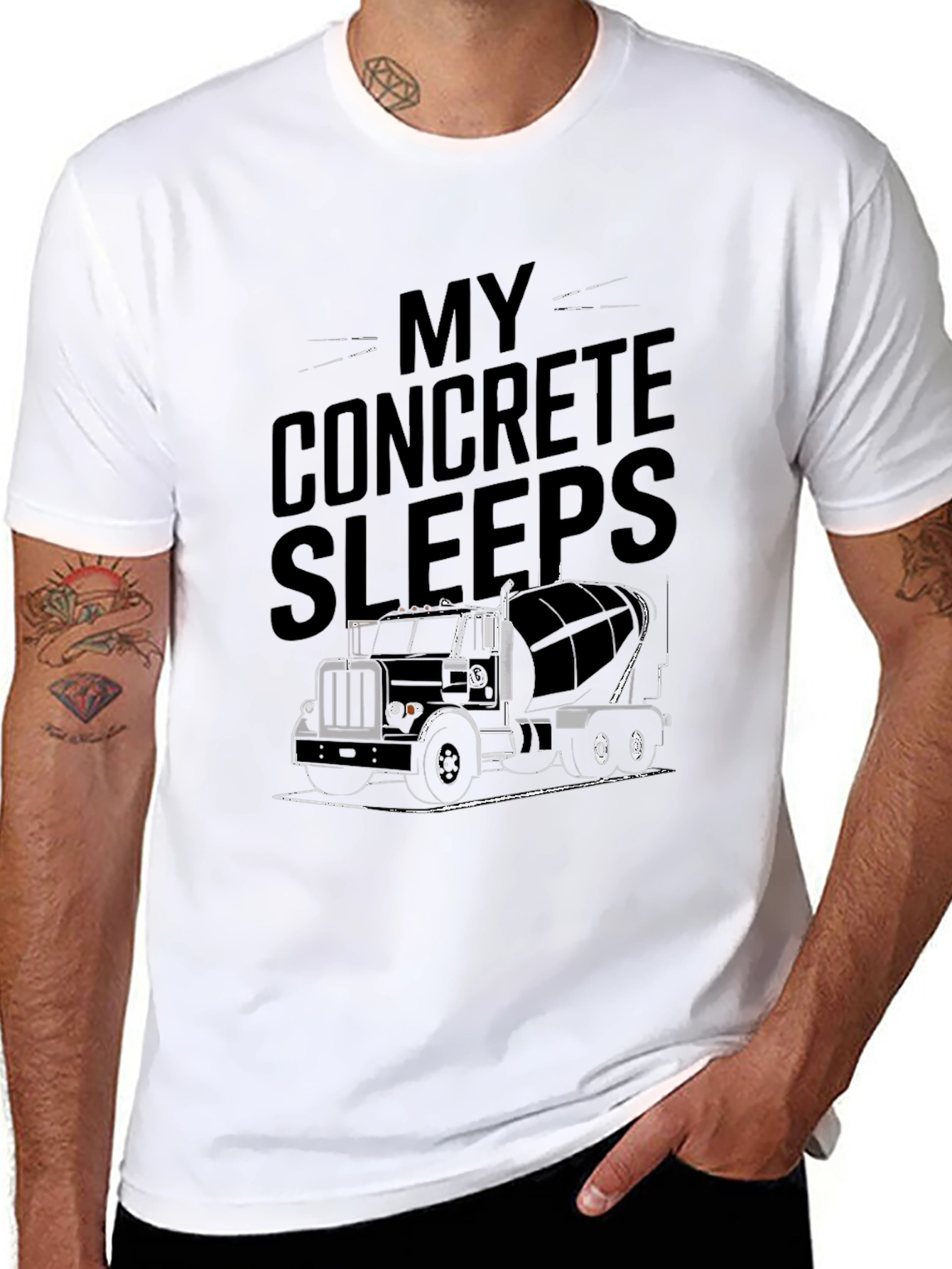 My Concrete Sleeps Truck Graphic T-Shirt