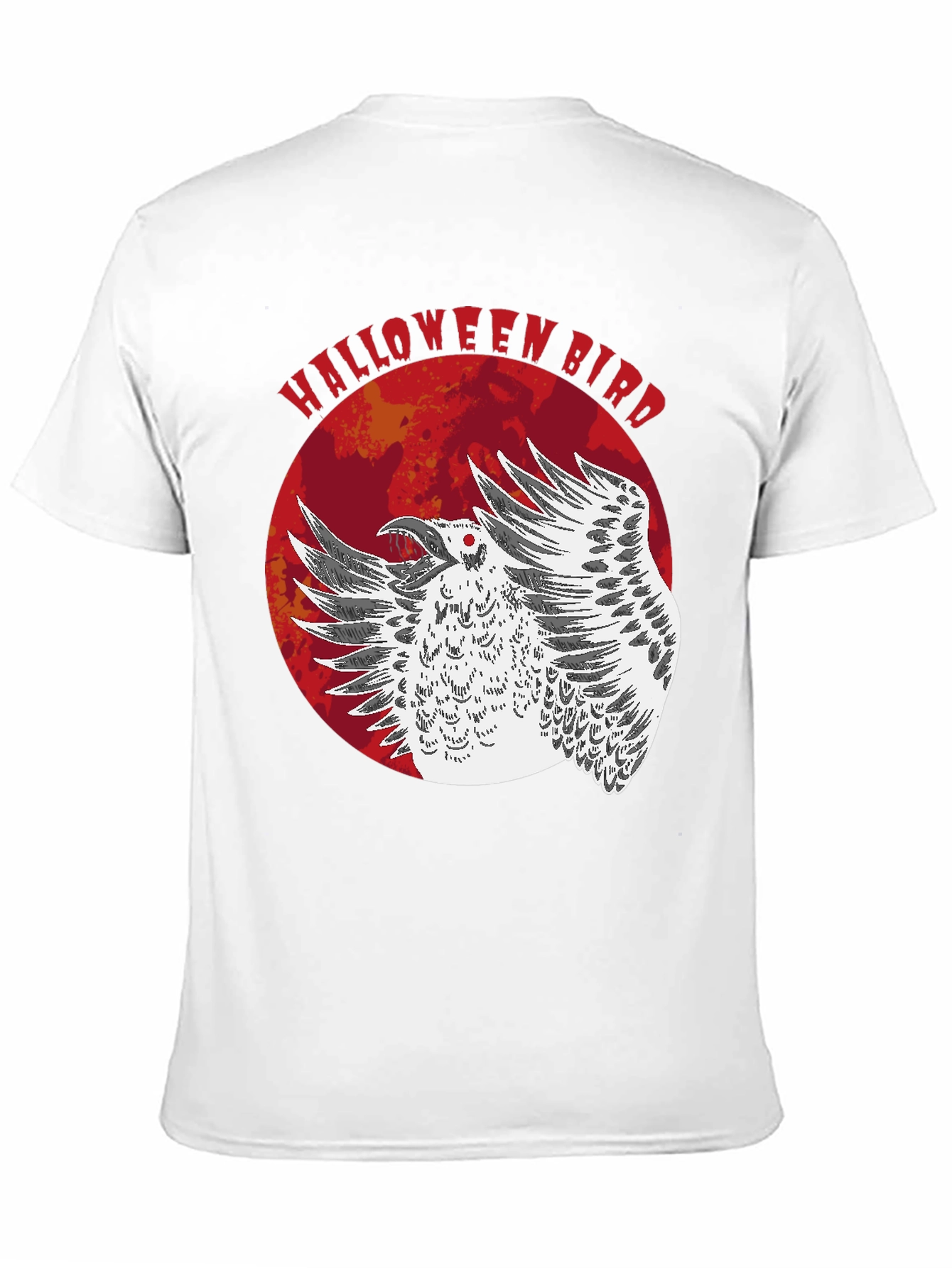 Halloween Bird Graphic T-Shirt