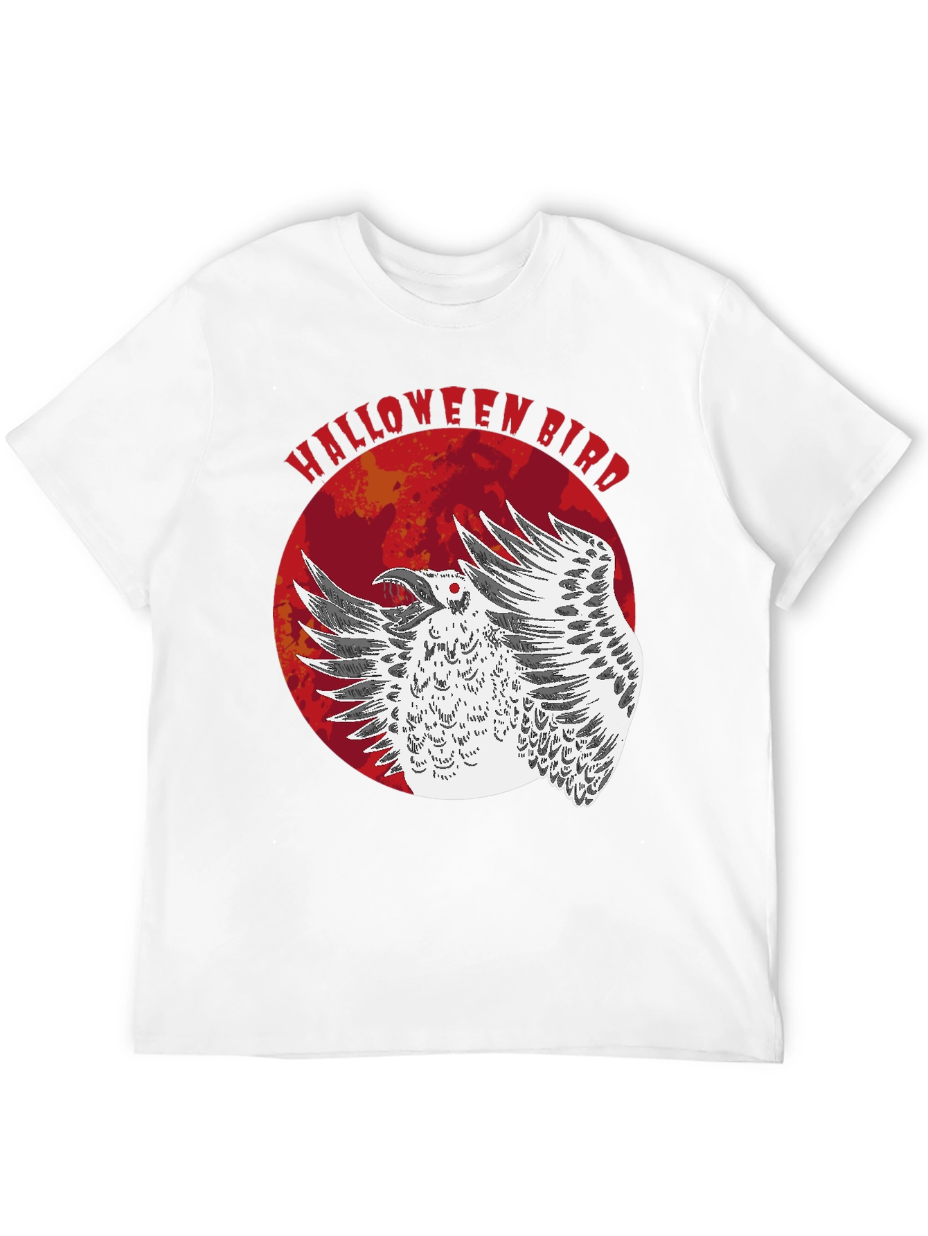Halloween Bird Graphic T-Shirt