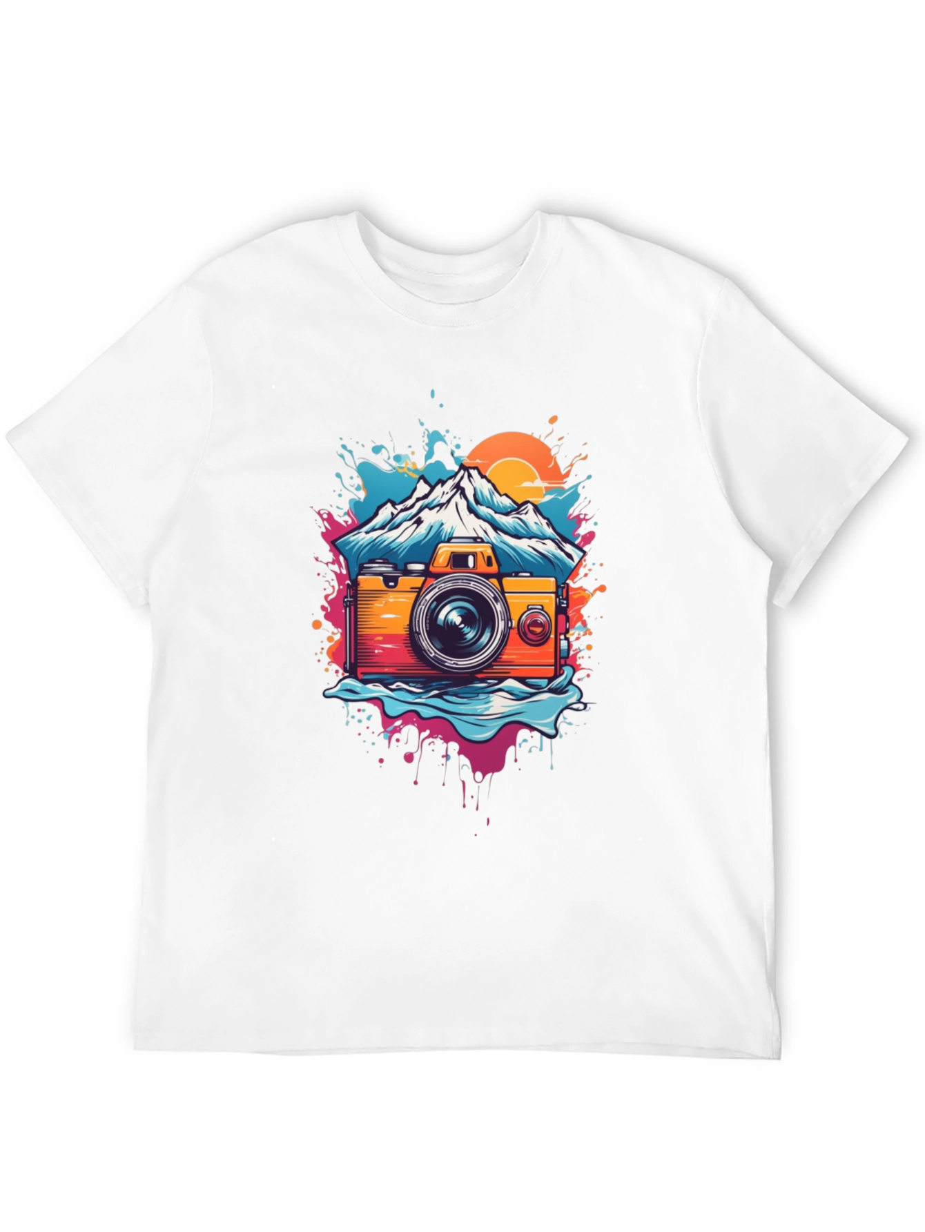Camera Mountain Graphic Tee