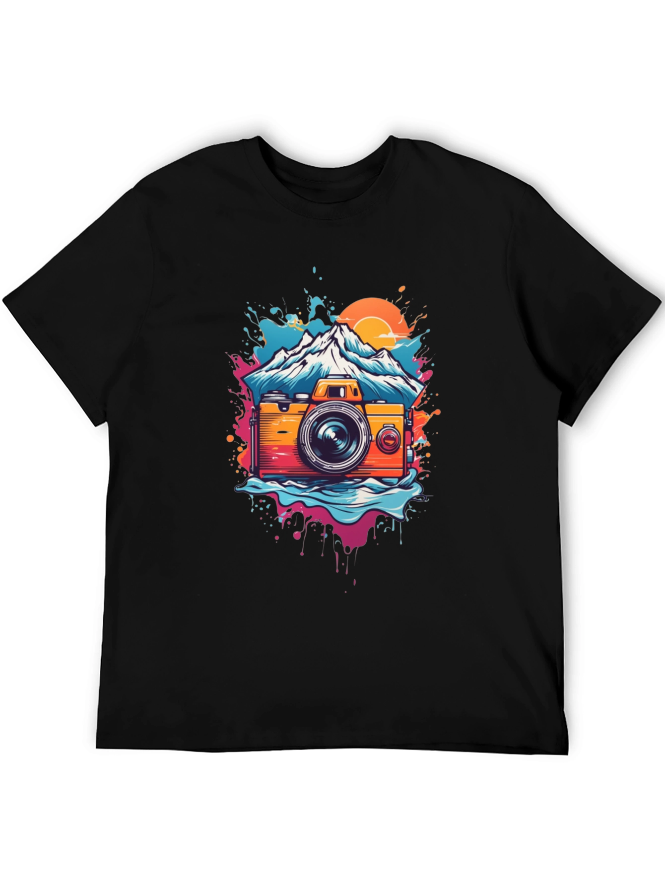 Camera Mountain Graphic Tee