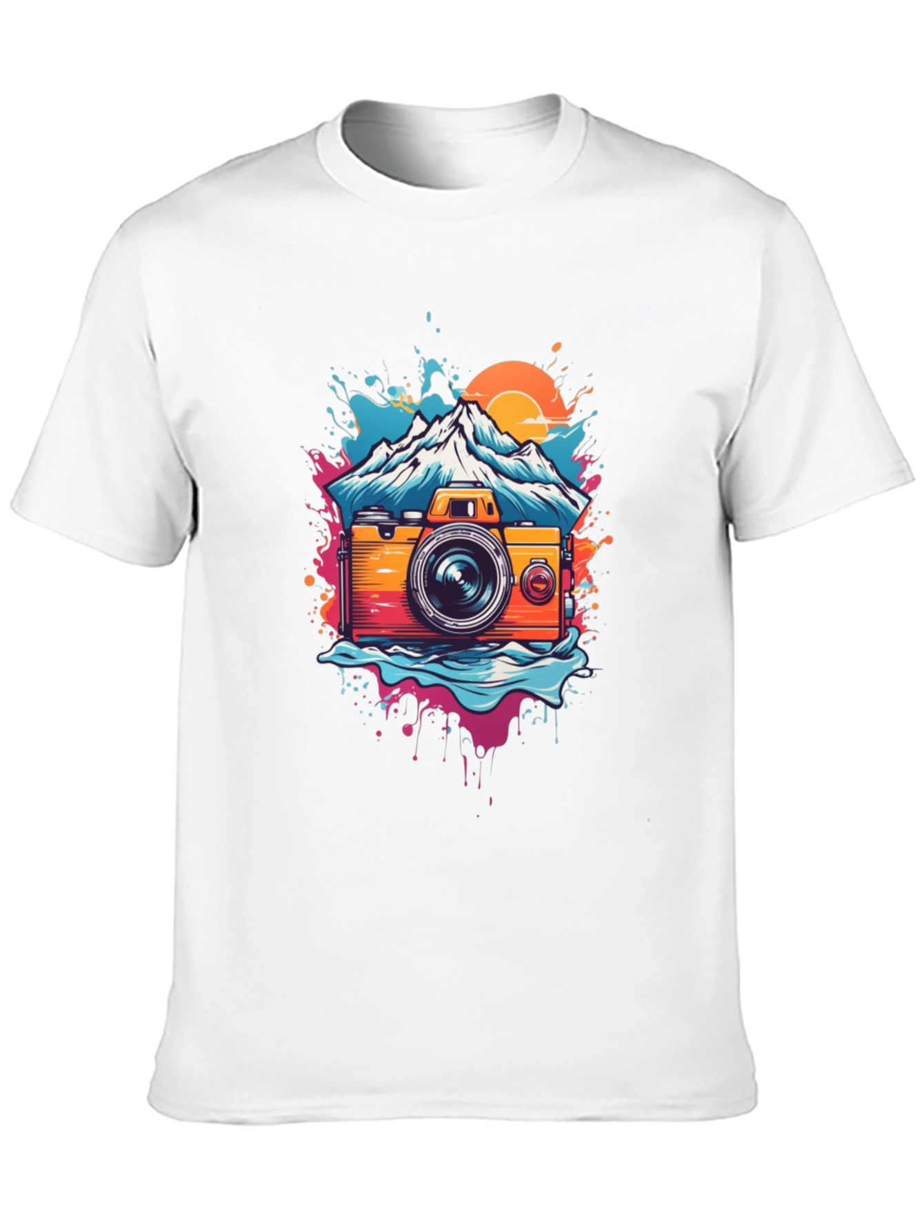 Camera Mountain Graphic Tee