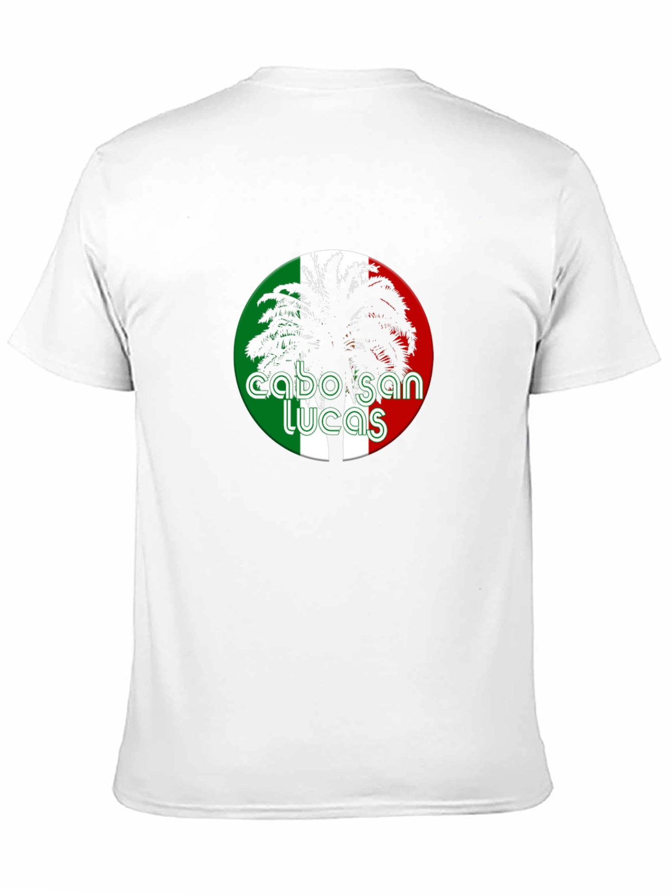 Cabo San Lucas Palm Tree Graphic Black T-Shirt
