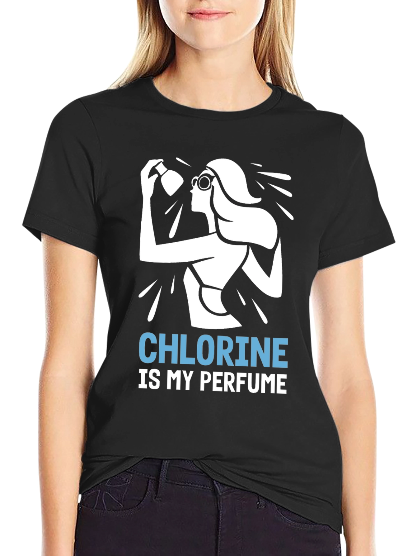 Chlorine is My Perfume T-Shirt - Swimmer Gift