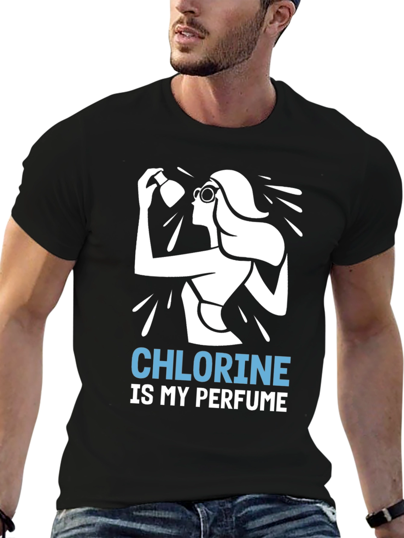 Chlorine is My Perfume T-Shirt - Swimmer Gift