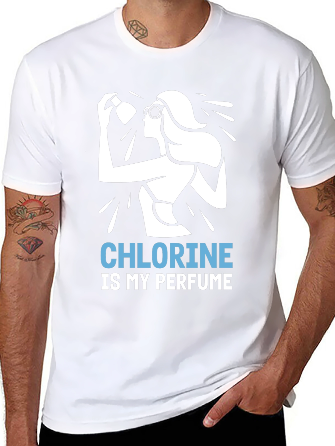 Chlorine is My Perfume T-Shirt - Swimmer Gift