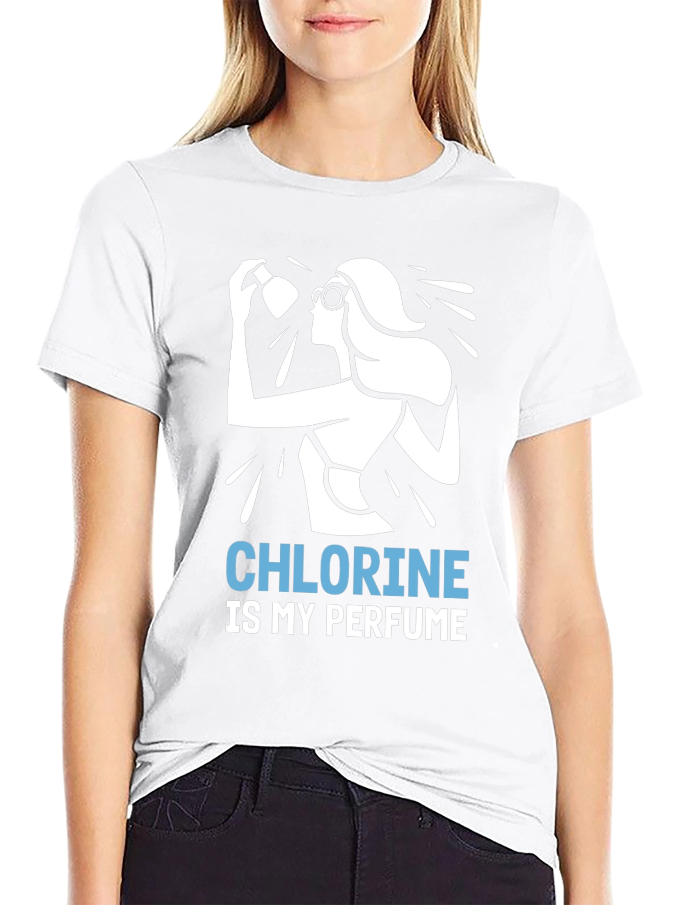 Chlorine is My Perfume T-Shirt - Swimmer Gift