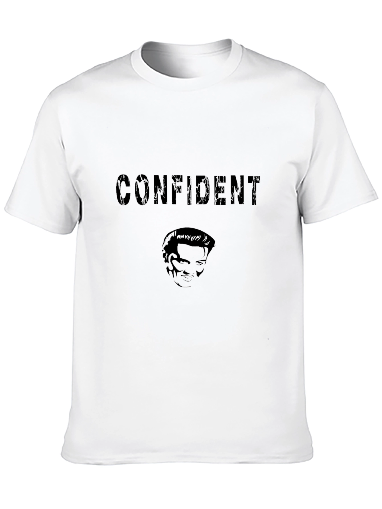 Confident Graphic Print Crew Neck T-Shirt