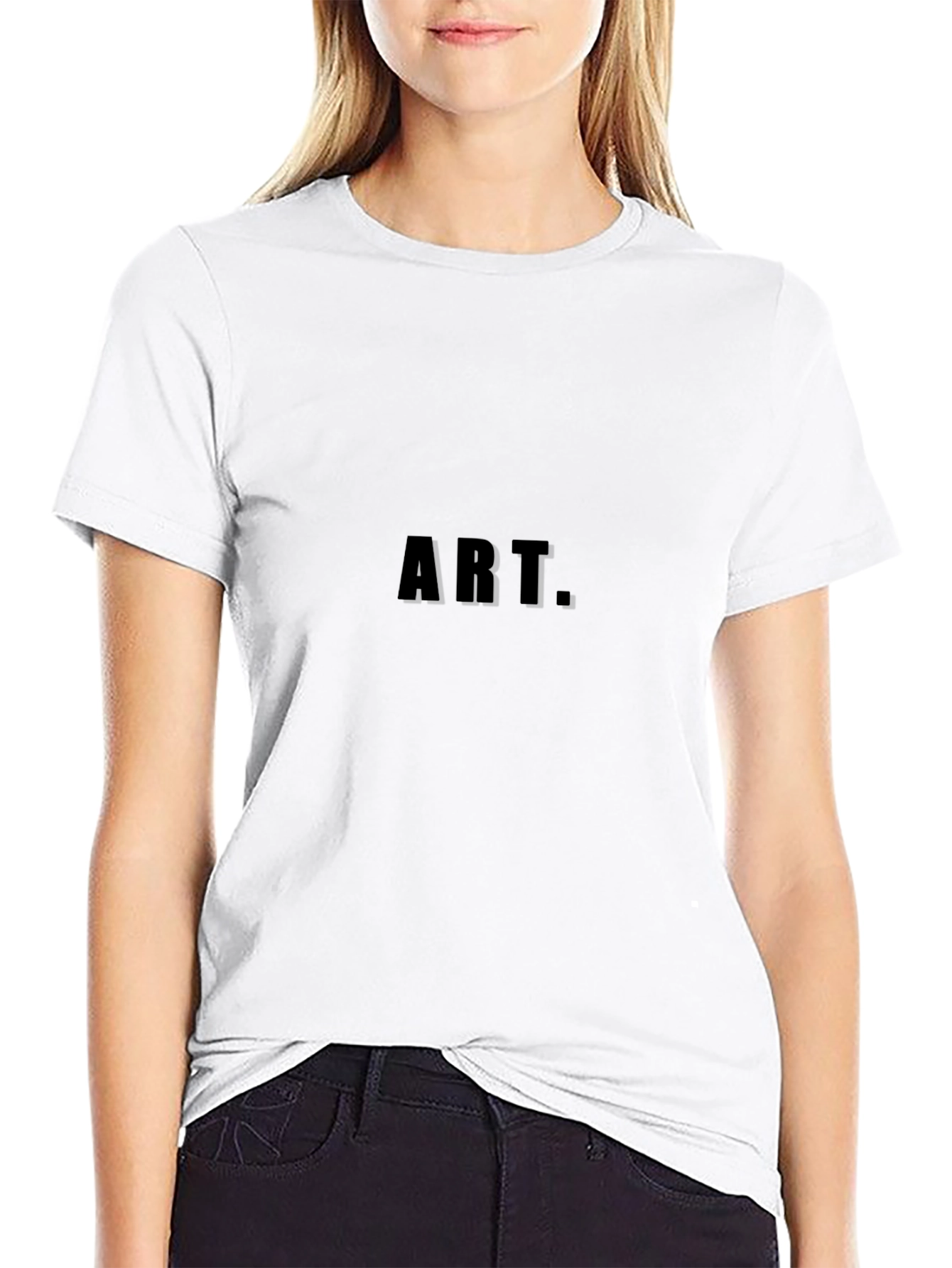 Mens Black ART. Graphic Tee - Casual Style