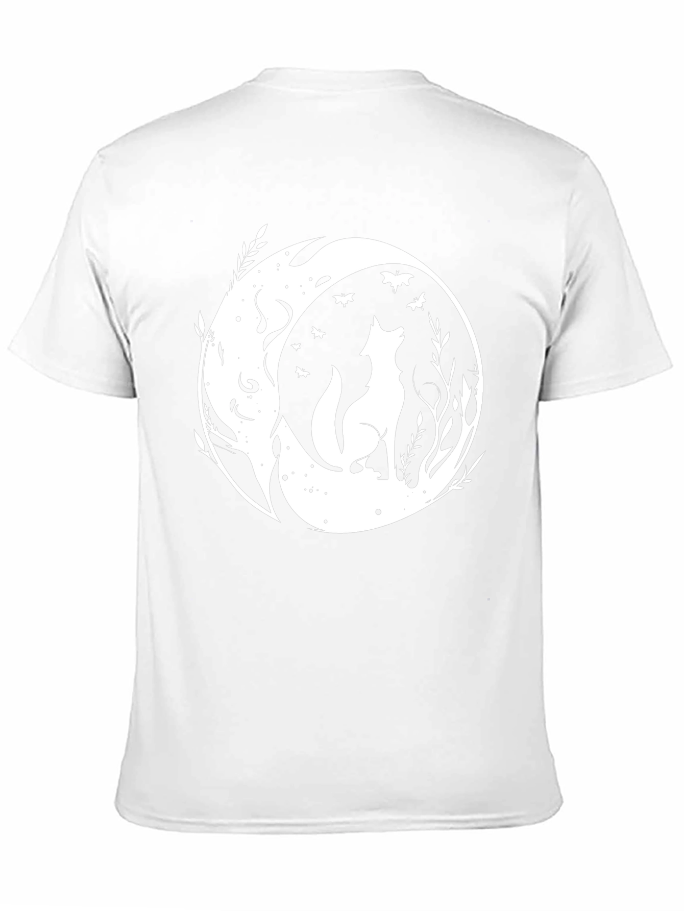 Wolf Moon Graphic Tee - Black Cotton Comfort