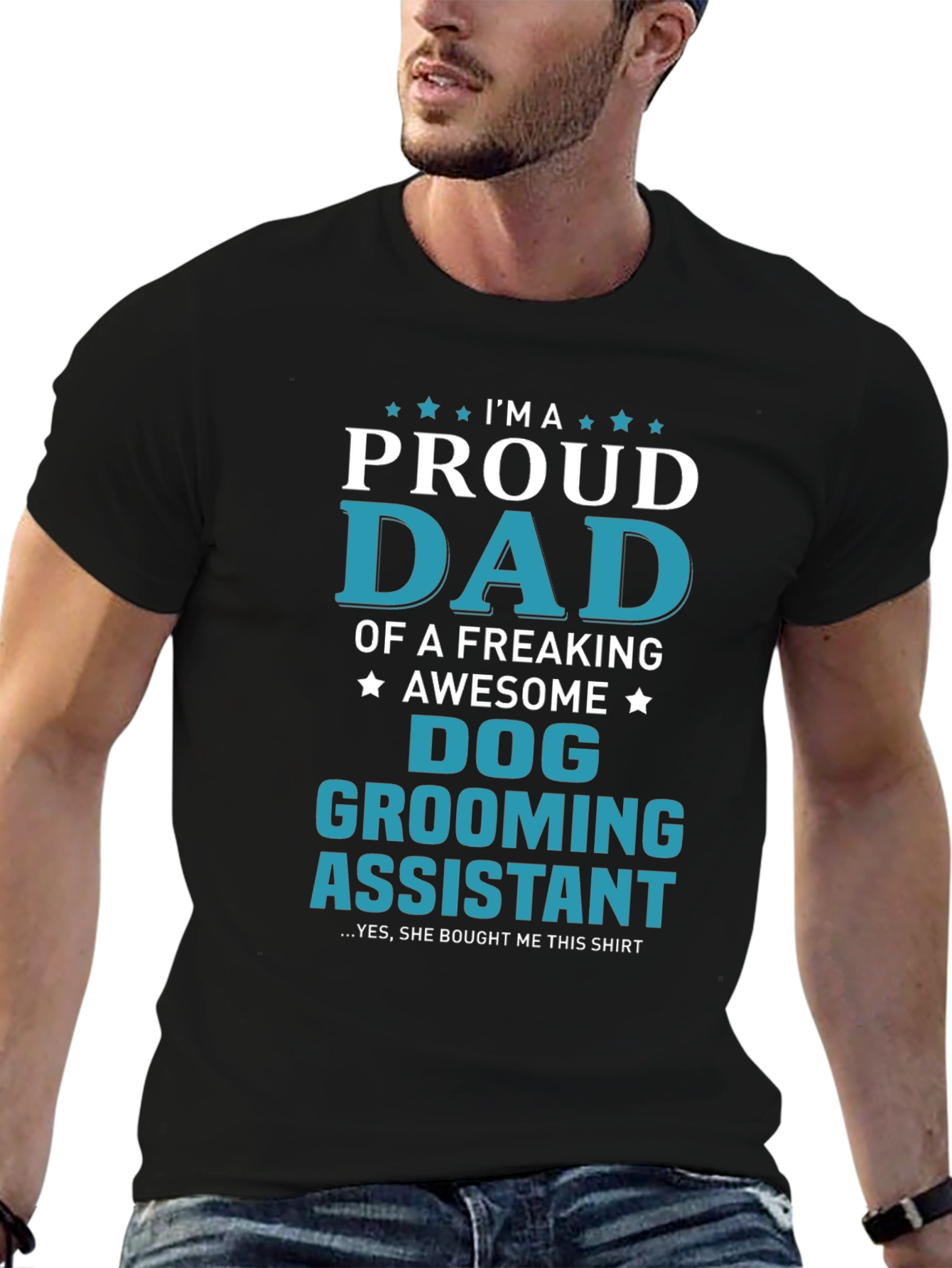 Proud Dad of a Dog Grooming Assistant T-Shirt