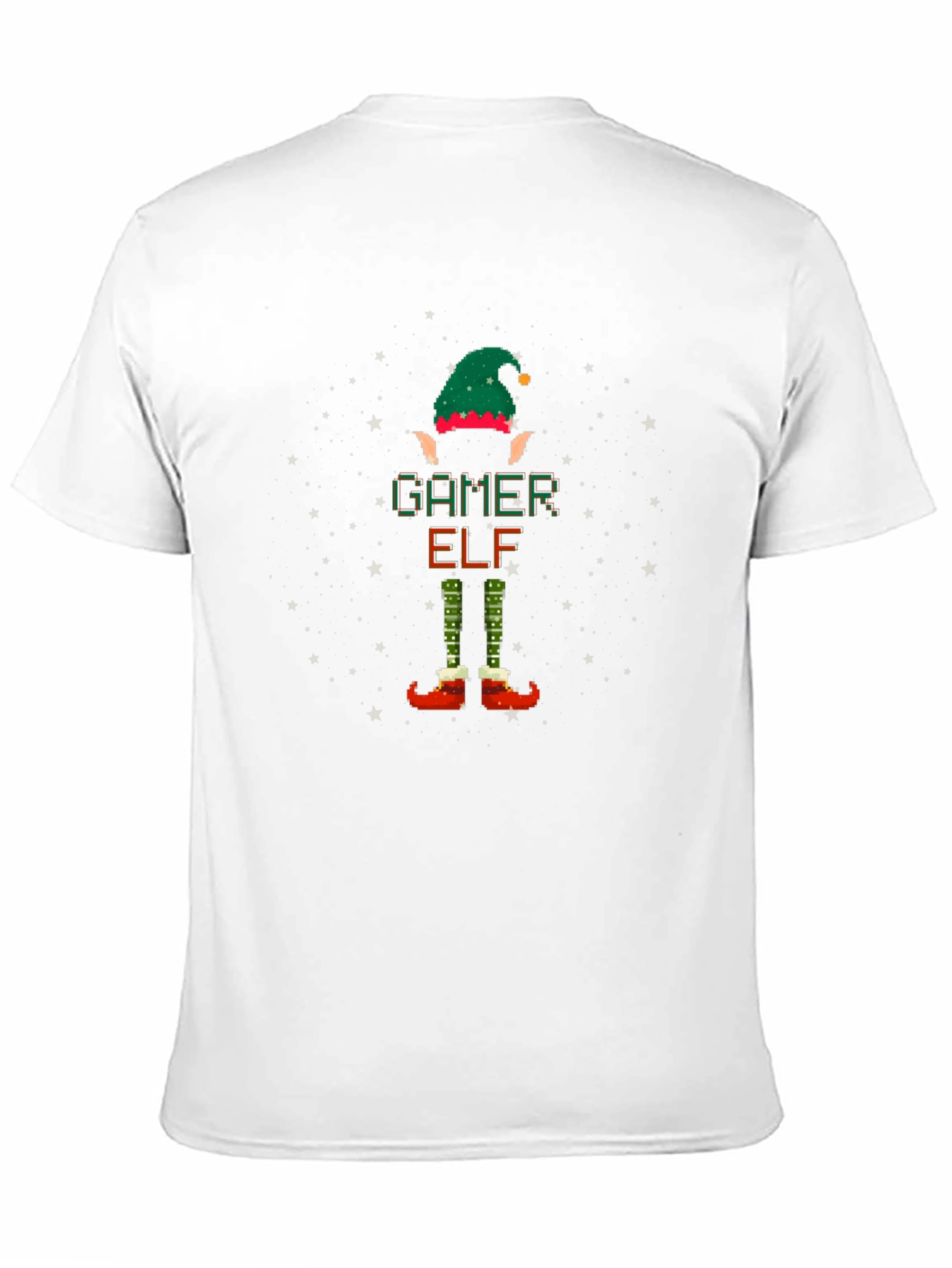 Gamer Elf Christmas T-Shirt - Pixelated Holiday Fun