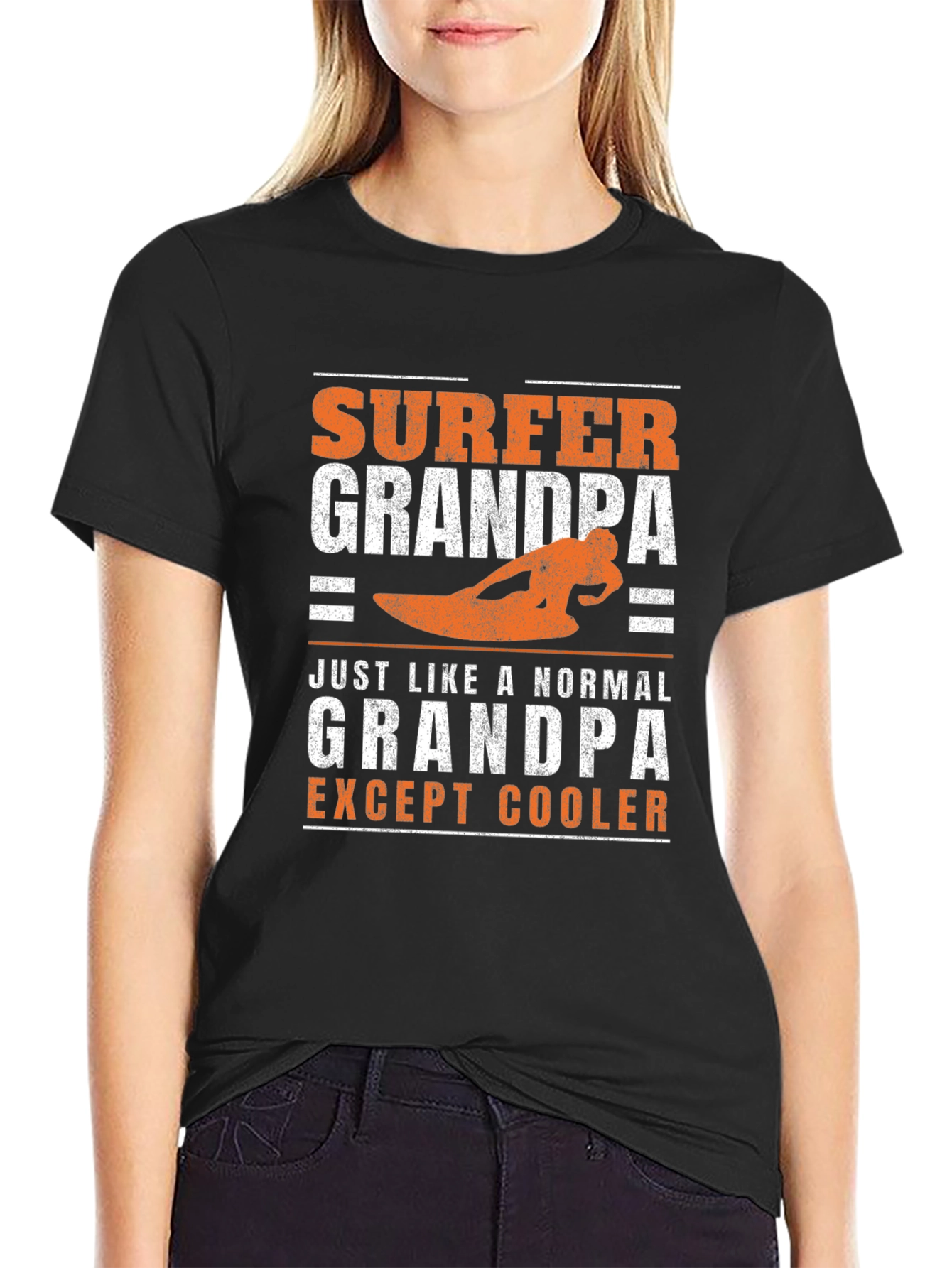 Surfer Grandpa T-Shirt - Cool Grandfather Gift