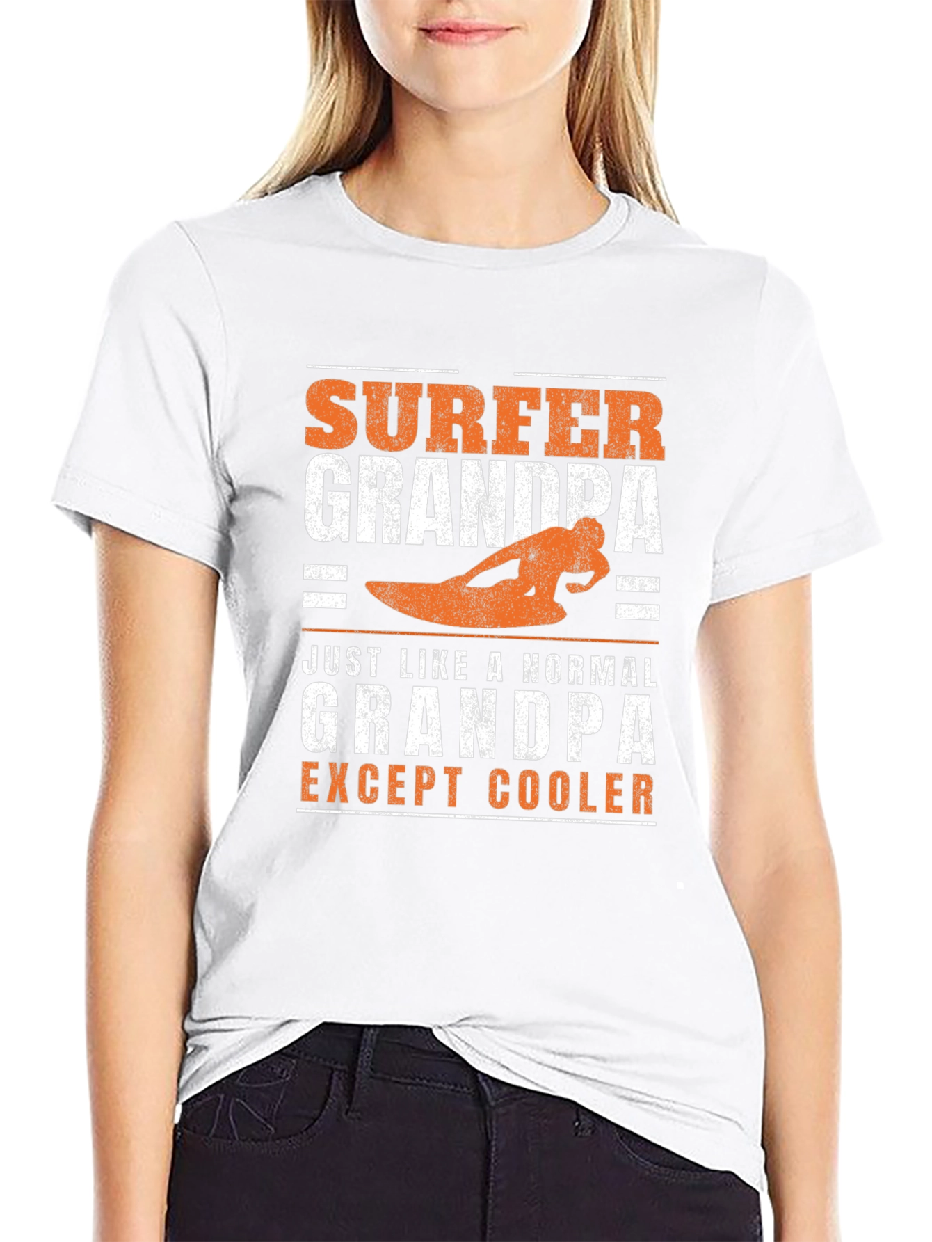 Surfer Grandpa T-Shirt - Cool Grandfather Gift
