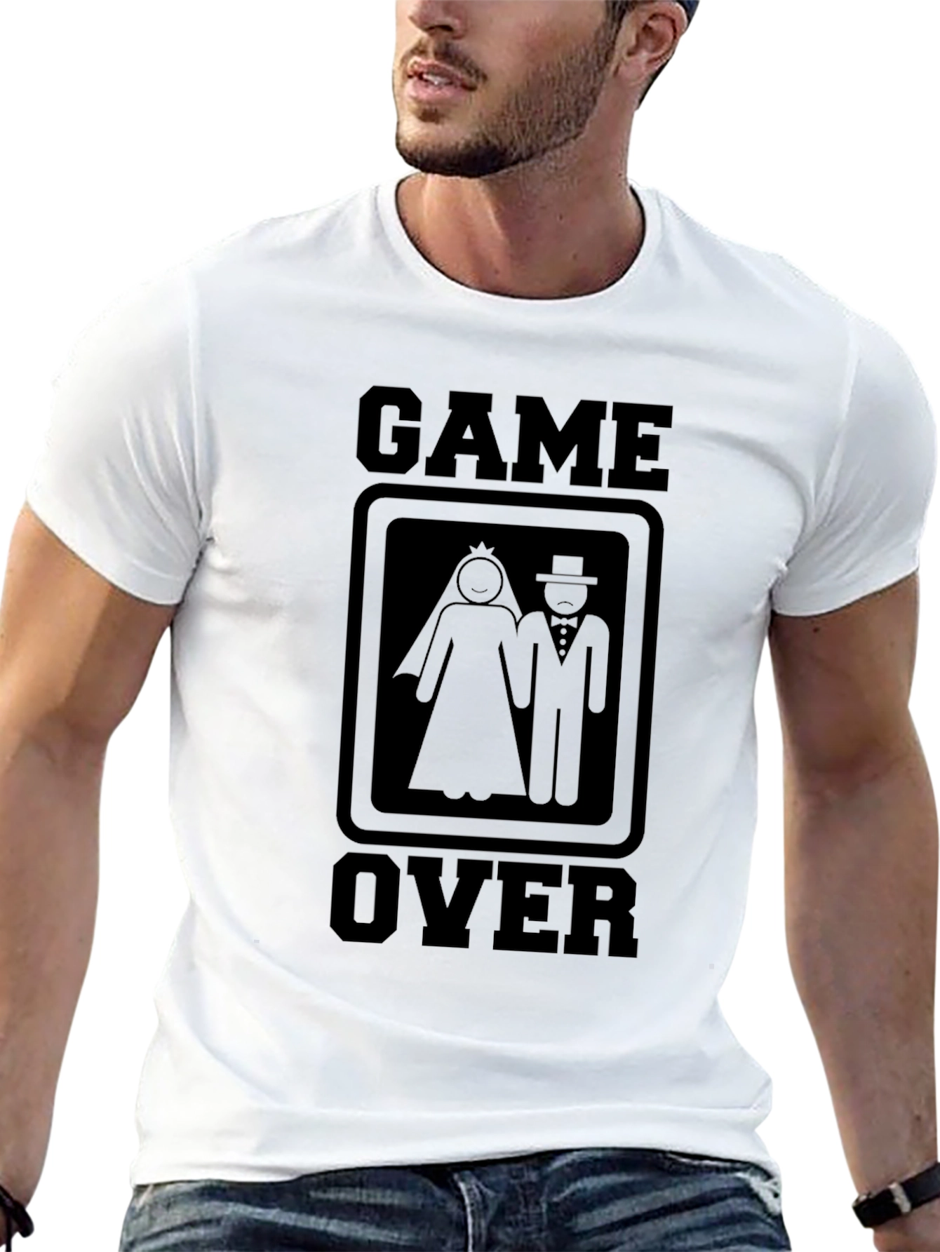 Game Over Wedding T-Shirt - Bachelor Party Tee