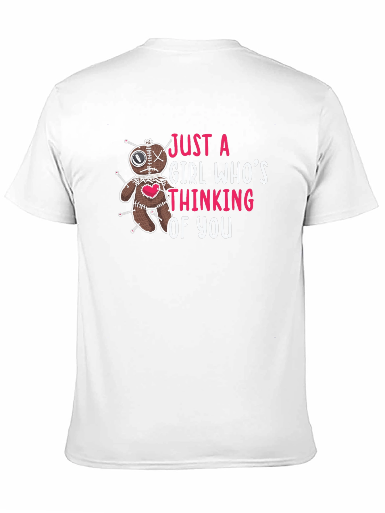 Just a Girl Voodoo Doll Graphic T-Shirt