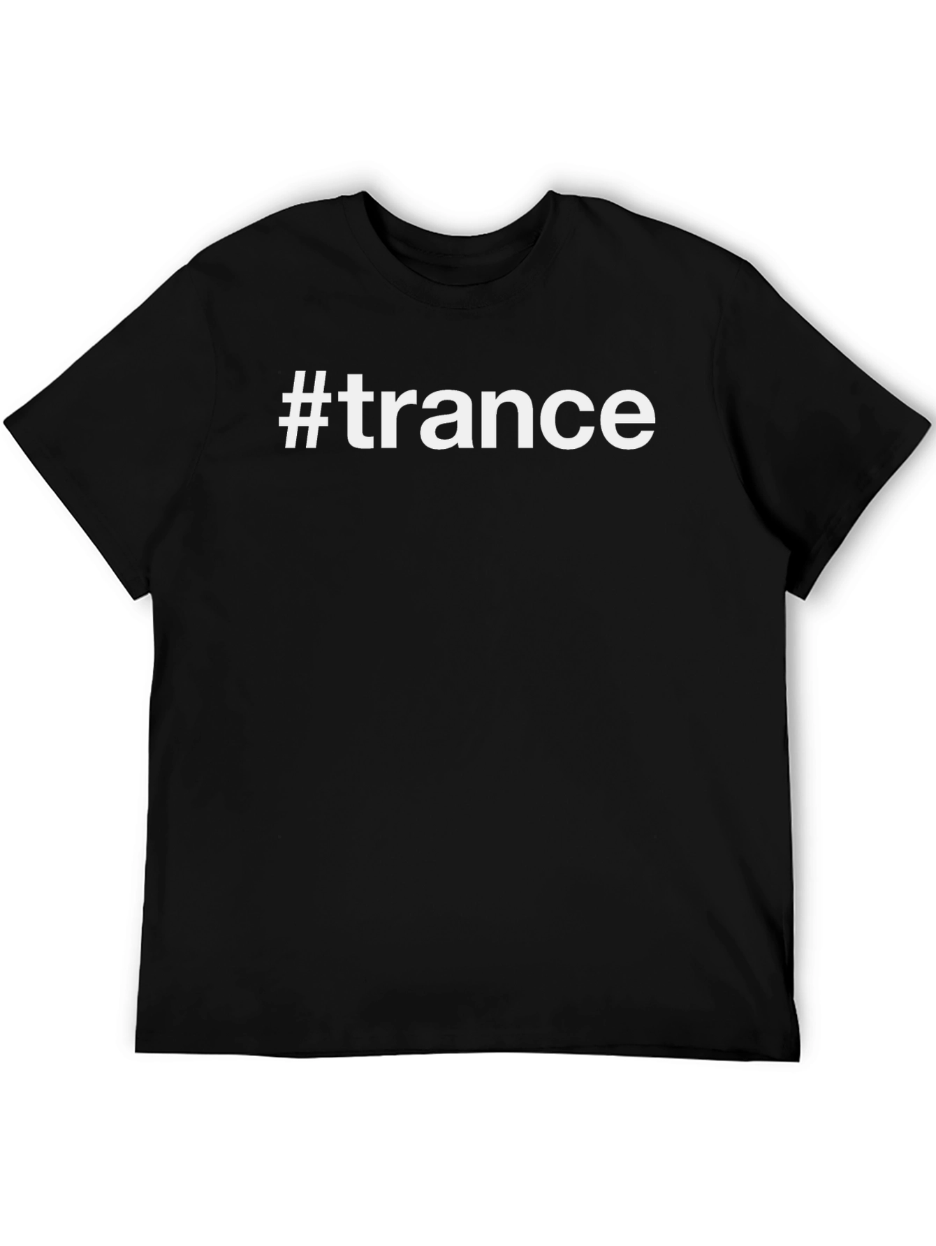 #trance Graphic Black T-Shirt - EDM Music Lover Apparel