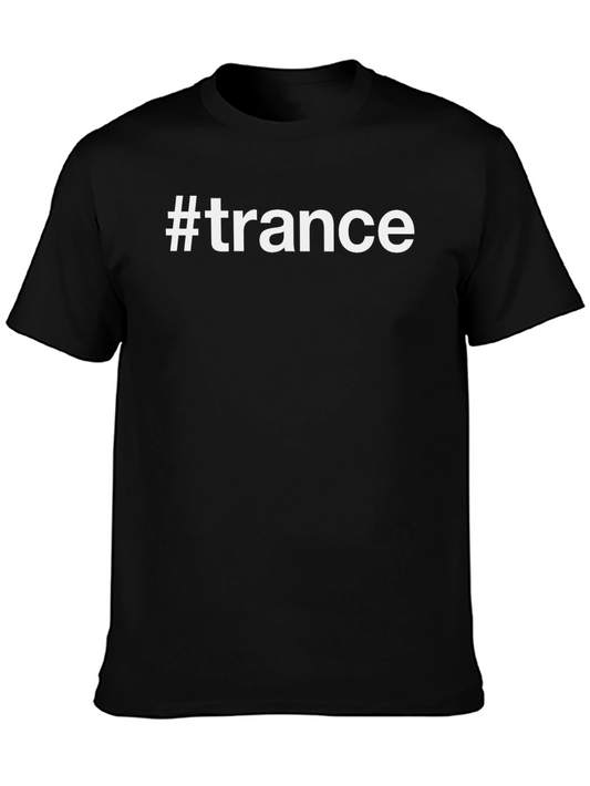 #trance Graphic Black T-Shirt - EDM Music Lover Apparel